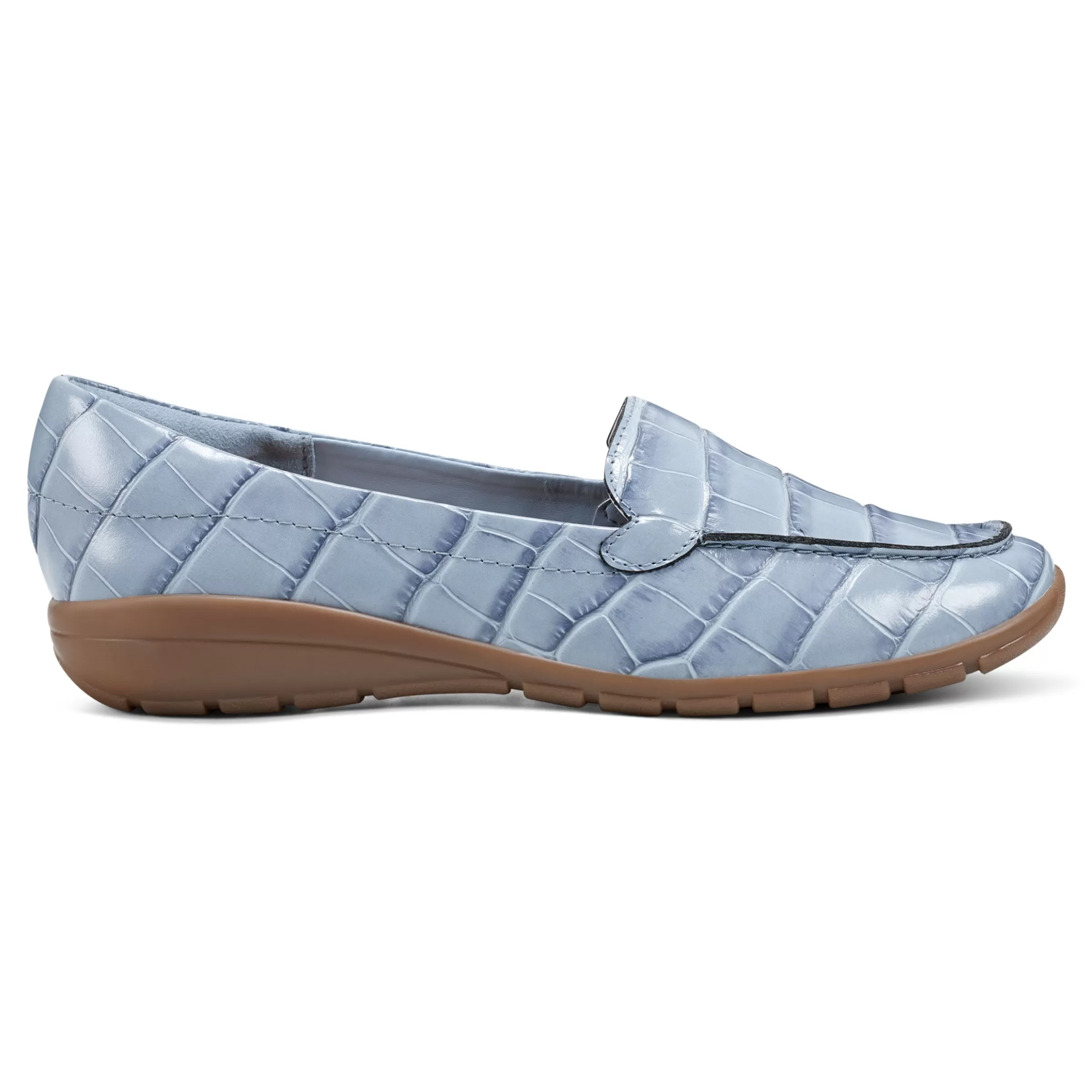 eFlex | eFlex-Easy Spirit Abide Casual Flats Light Blue Croco