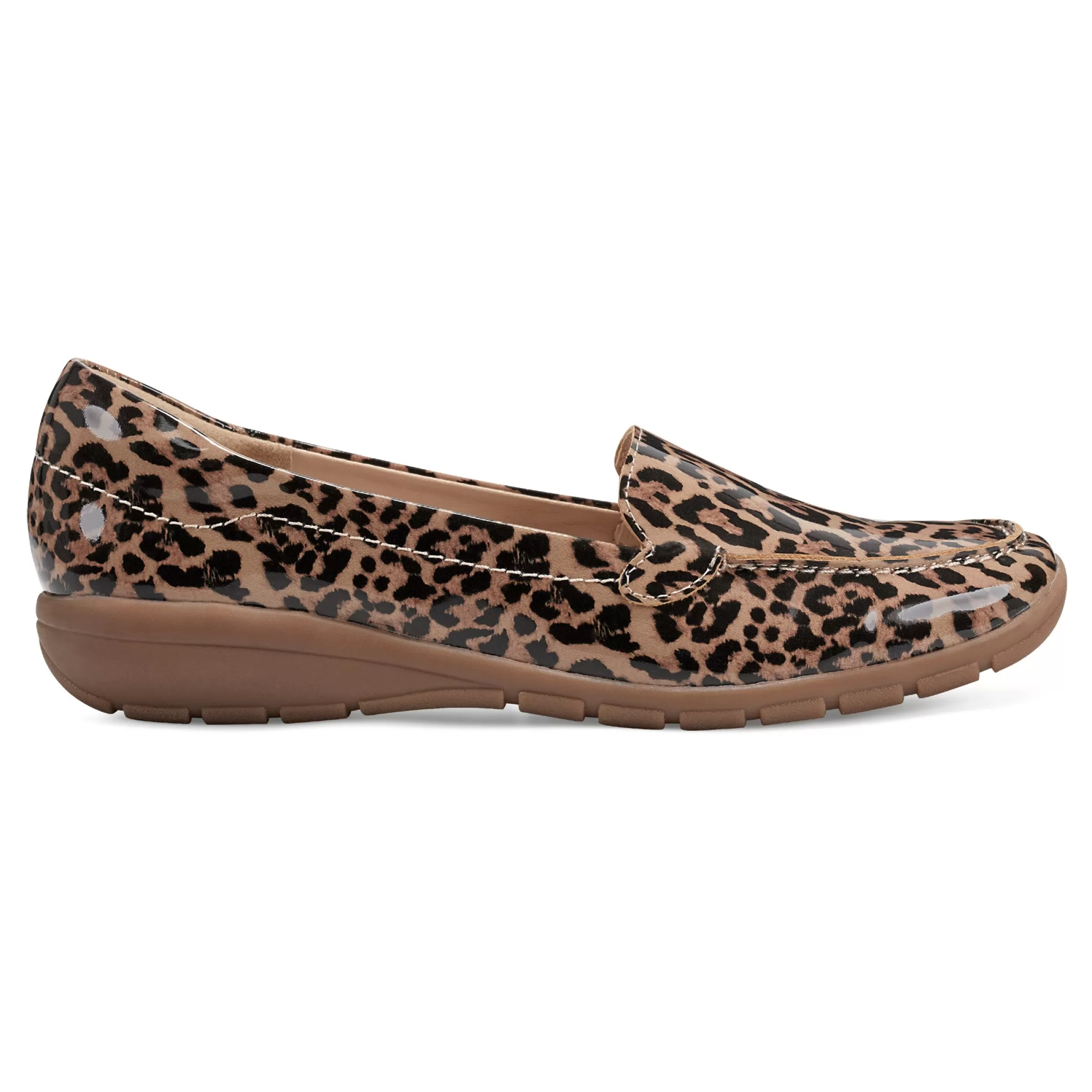 eFlex | eFlex-Easy Spirit Abide Casual Flats Leopard Patent