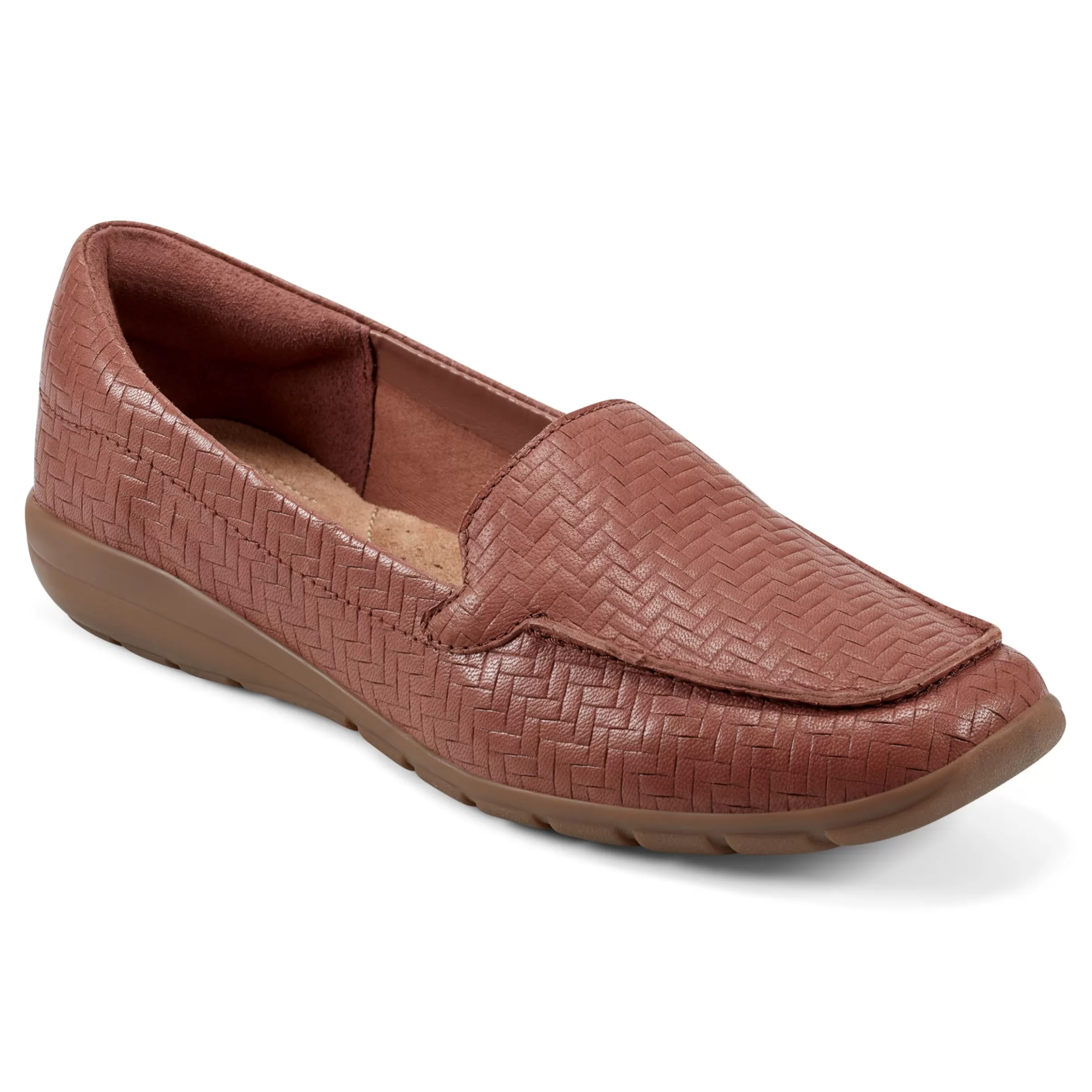 Abide Casual Flats | Flats-Easy Spirit Abide Casual Flats Brown Weave