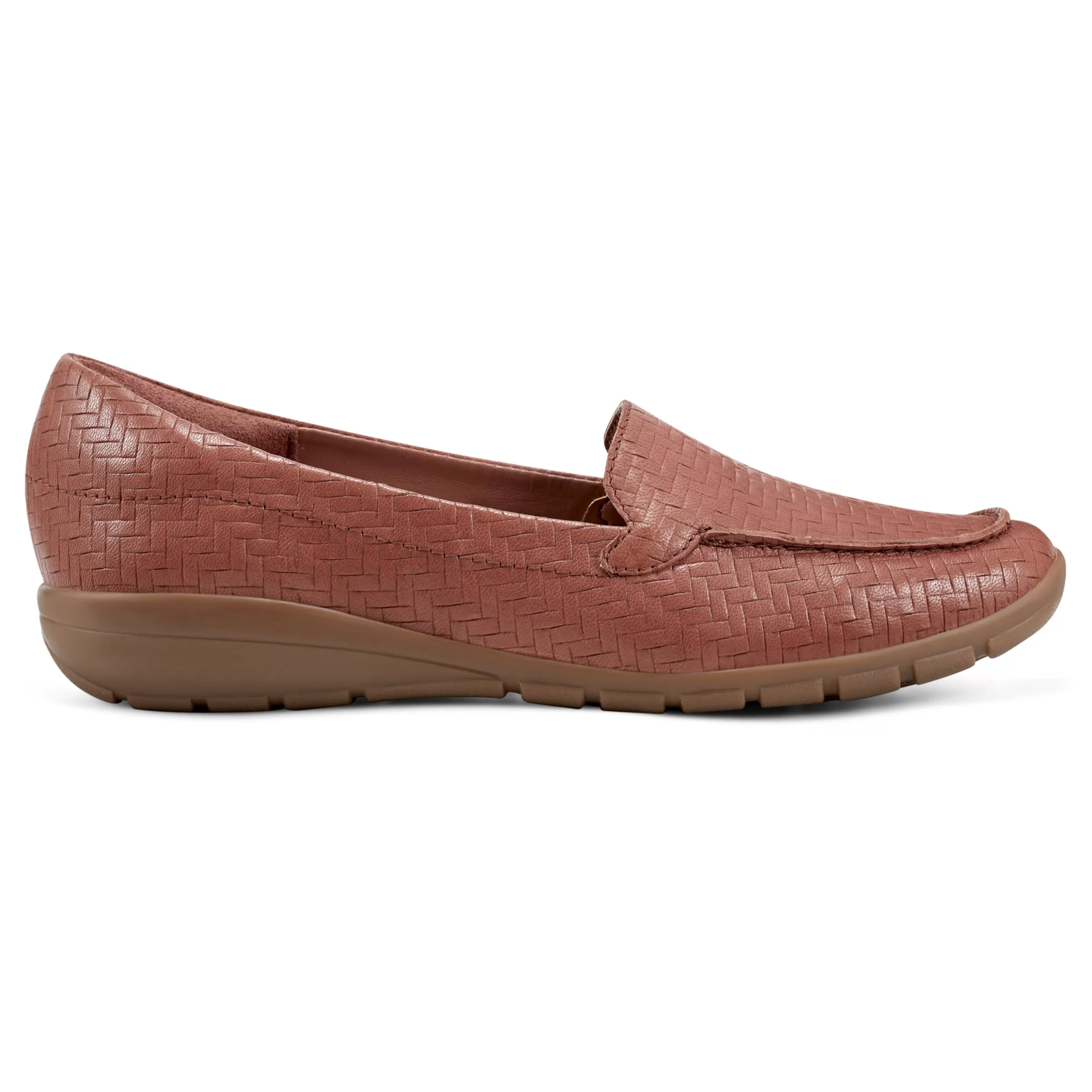 Abide Casual Flats | Flats-Easy Spirit Abide Casual Flats Brown Weave