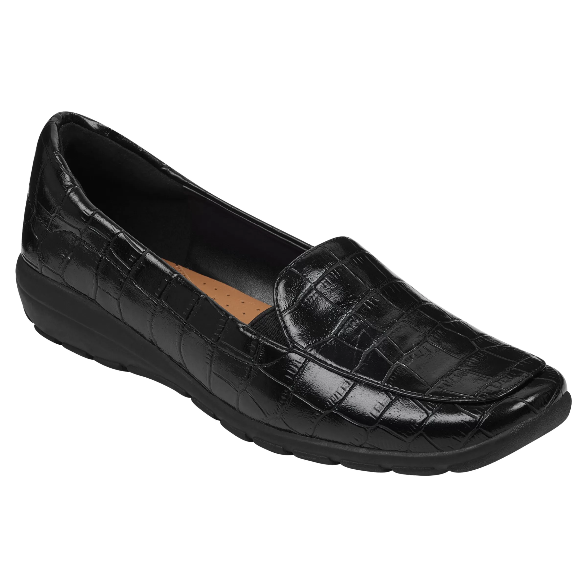 Flats | Flats-Easy Spirit Abriana Casual Flats Black Croco