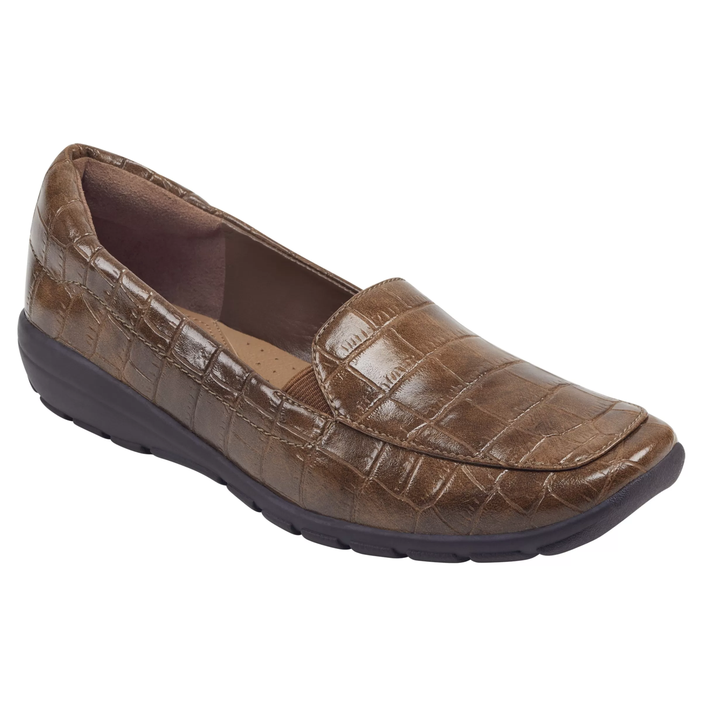 Flats | Flats-Easy Spirit Abriana Casual Flats Brown Croco