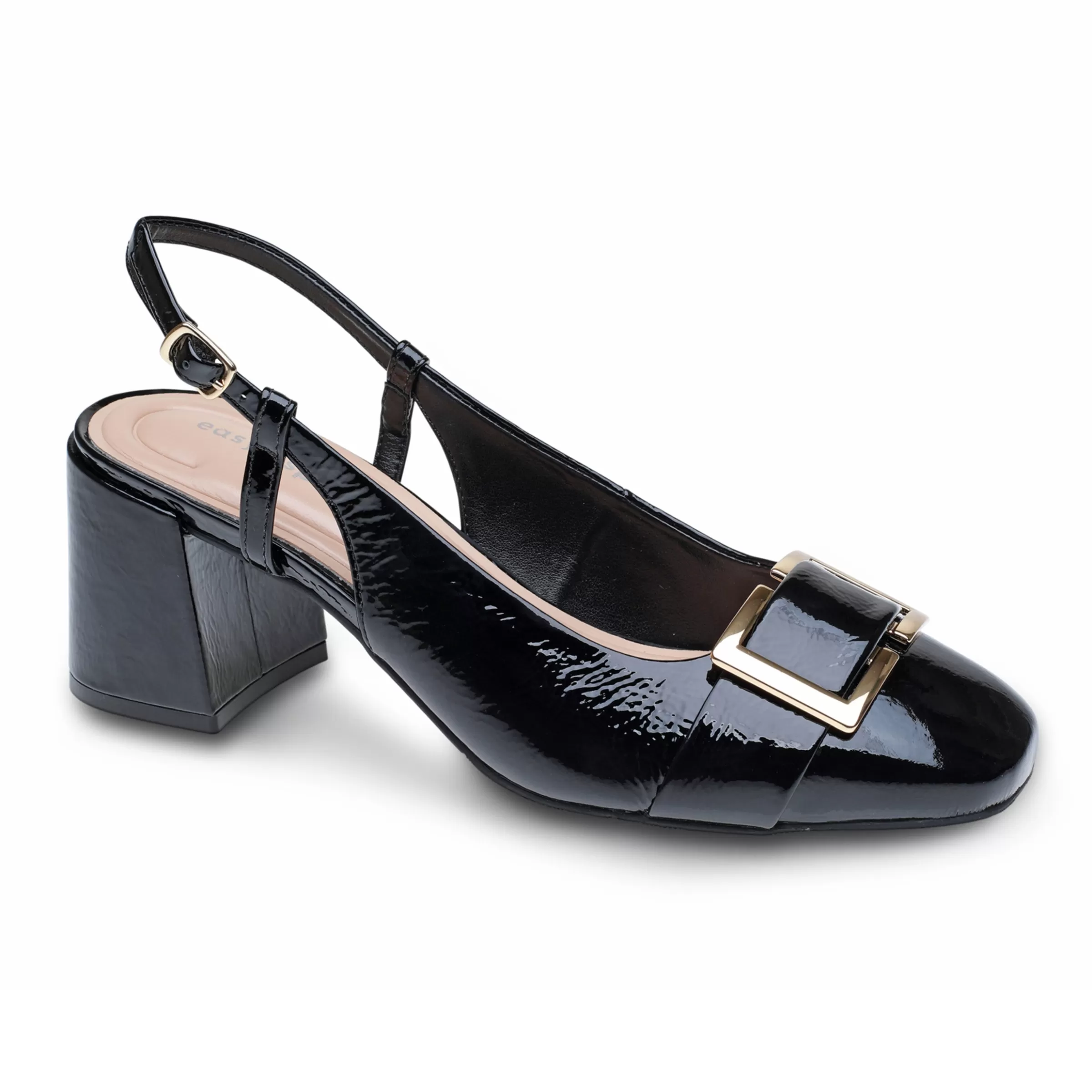 Pumps | Pumps-Easy Spirit Alissa Slingback Pumps Black Patent Leather