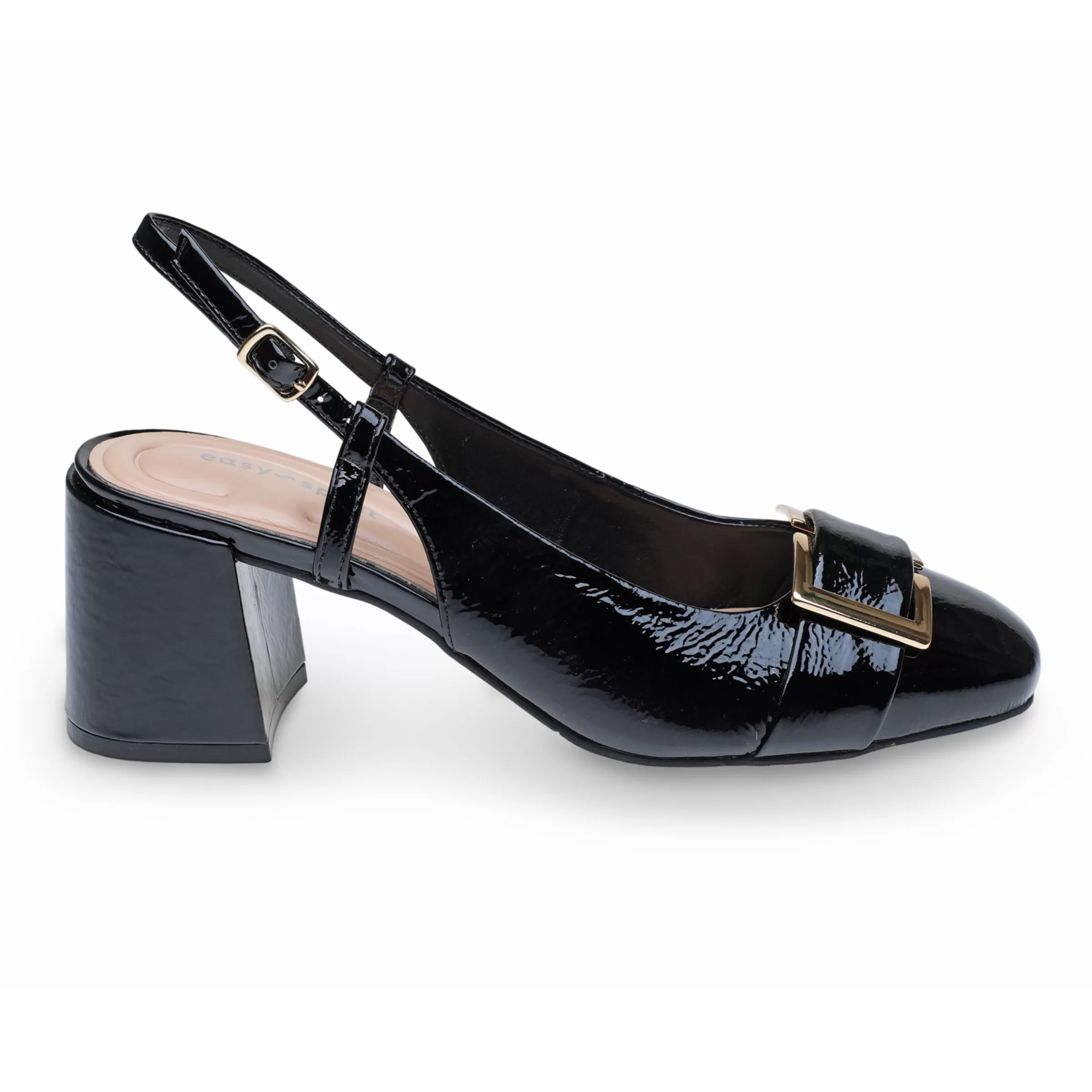 Pumps | Pumps-Easy Spirit Alissa Slingback Pumps Black Patent Leather