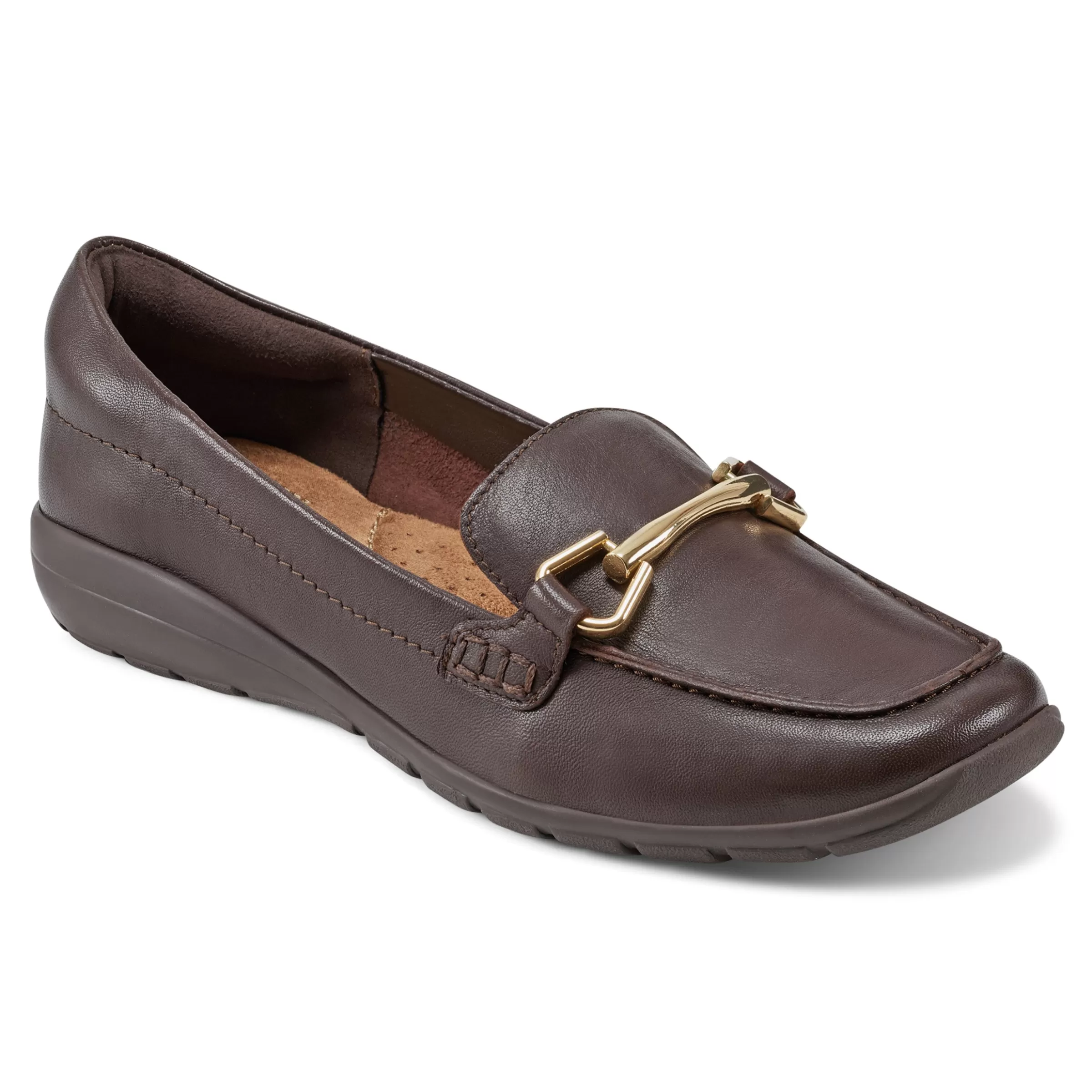 eFlex | eFlex-Easy Spirit Amalie Casual Loafers Dark Brown Leather