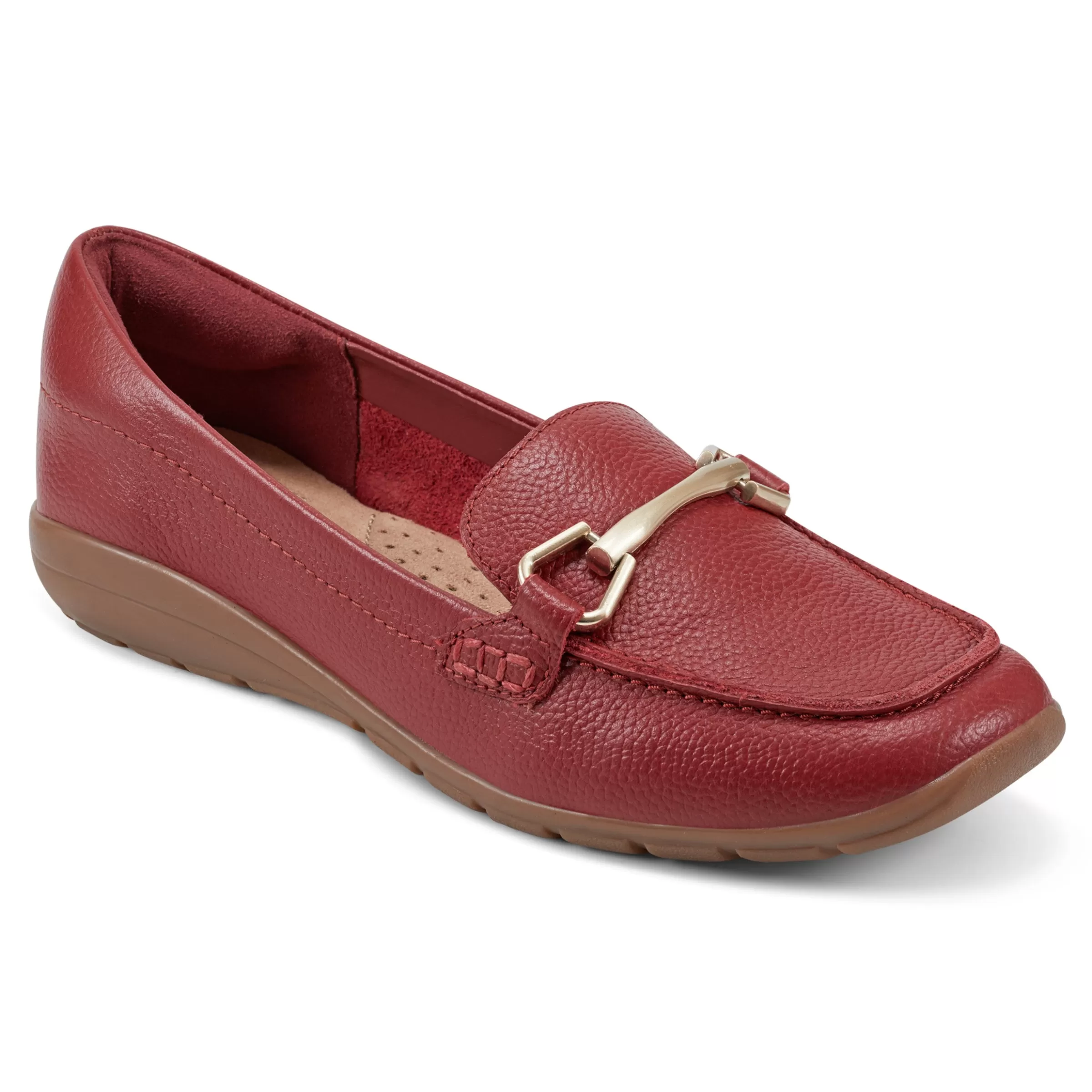 Abide Casual Flats | Loafers-Easy Spirit Amalie Casual Loafers Red Leather