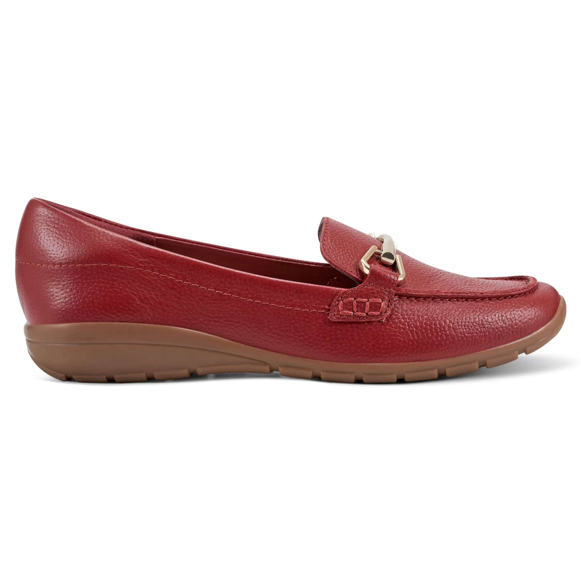 Abide Casual Flats | Loafers-Easy Spirit Amalie Casual Loafers Red Leather