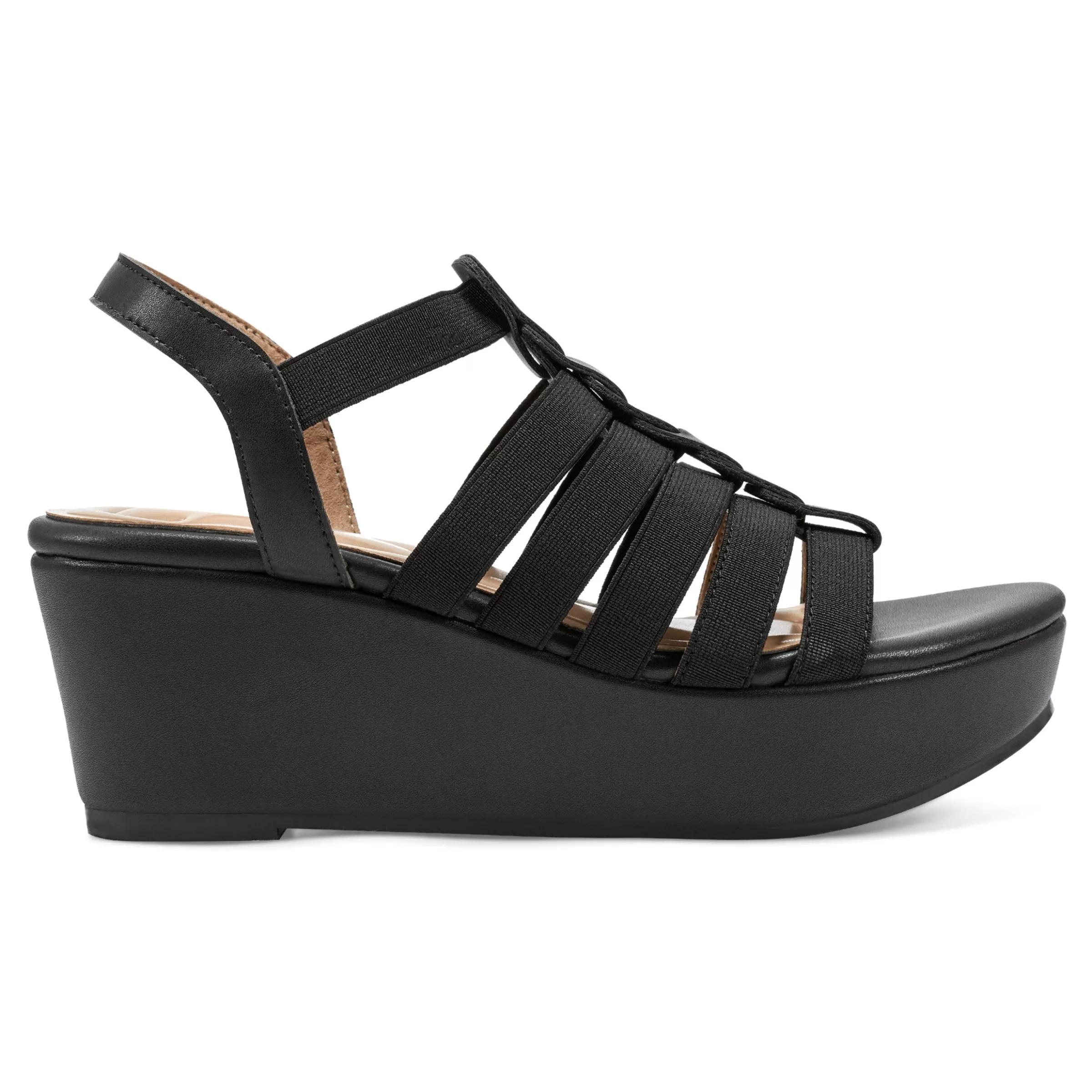 Dress | Sandals-Easy Spirit Avinna Platform Wedge Sandals Black