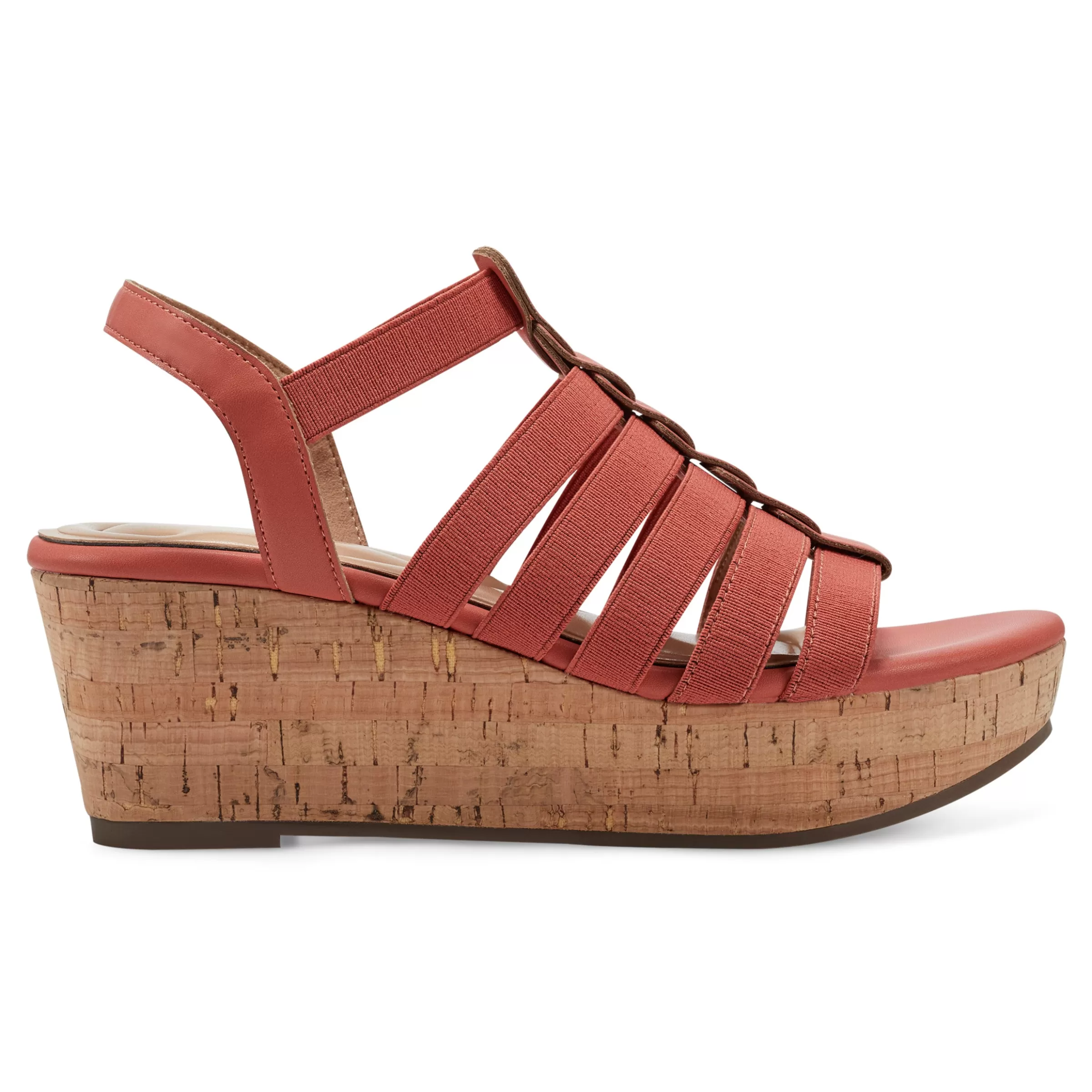 Dress | Sandals-Easy Spirit Avinna Platform Wedge Sandals Orange