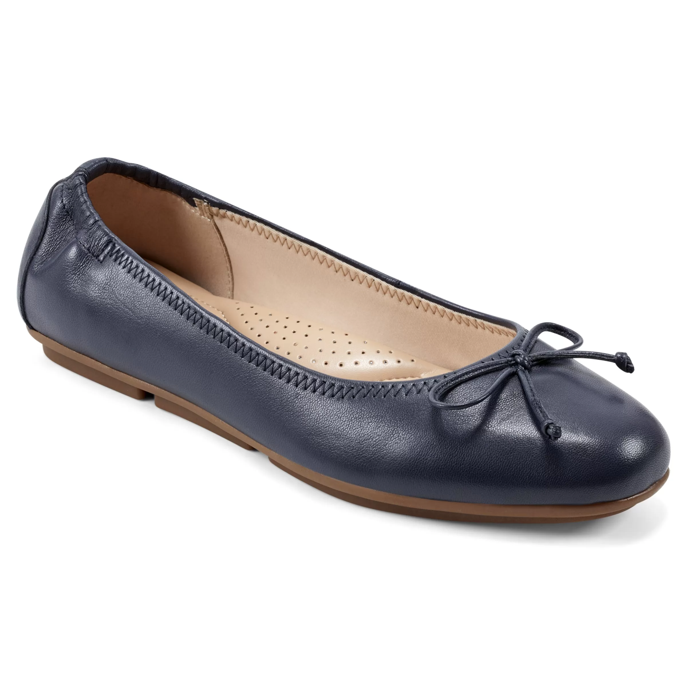 eFlex | eFlex-Easy Spirit Baily Ballet Flats Navy Leather