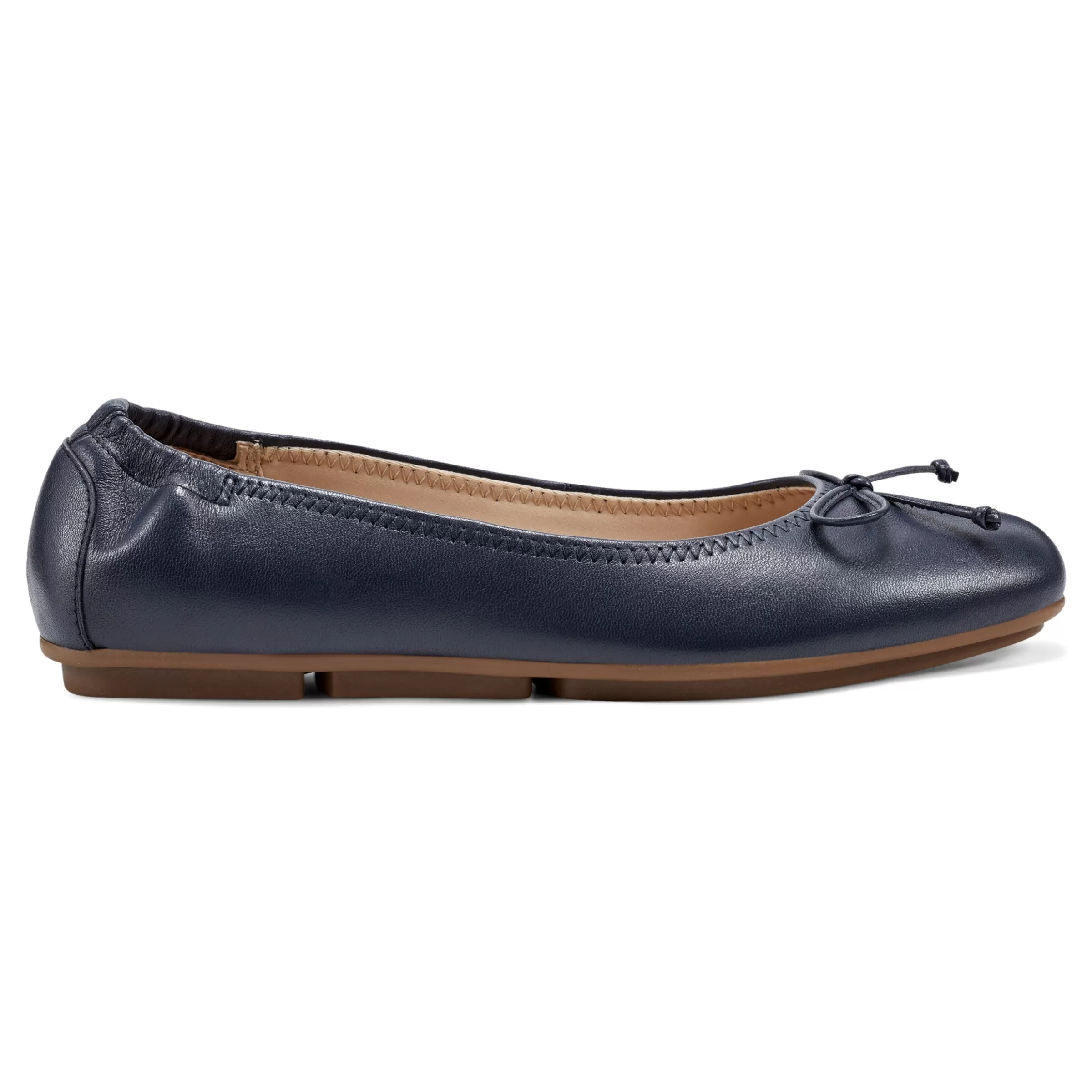 eFlex | eFlex-Easy Spirit Baily Ballet Flats Navy Leather