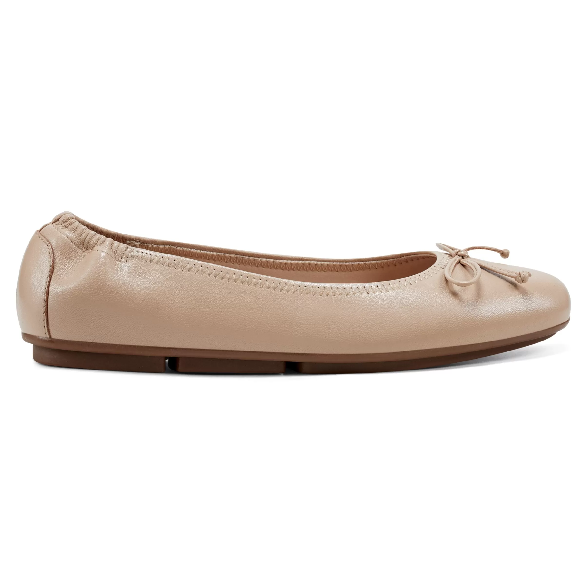 eFlex | eFlex-Easy Spirit Baily Ballet Flats Natural Leather