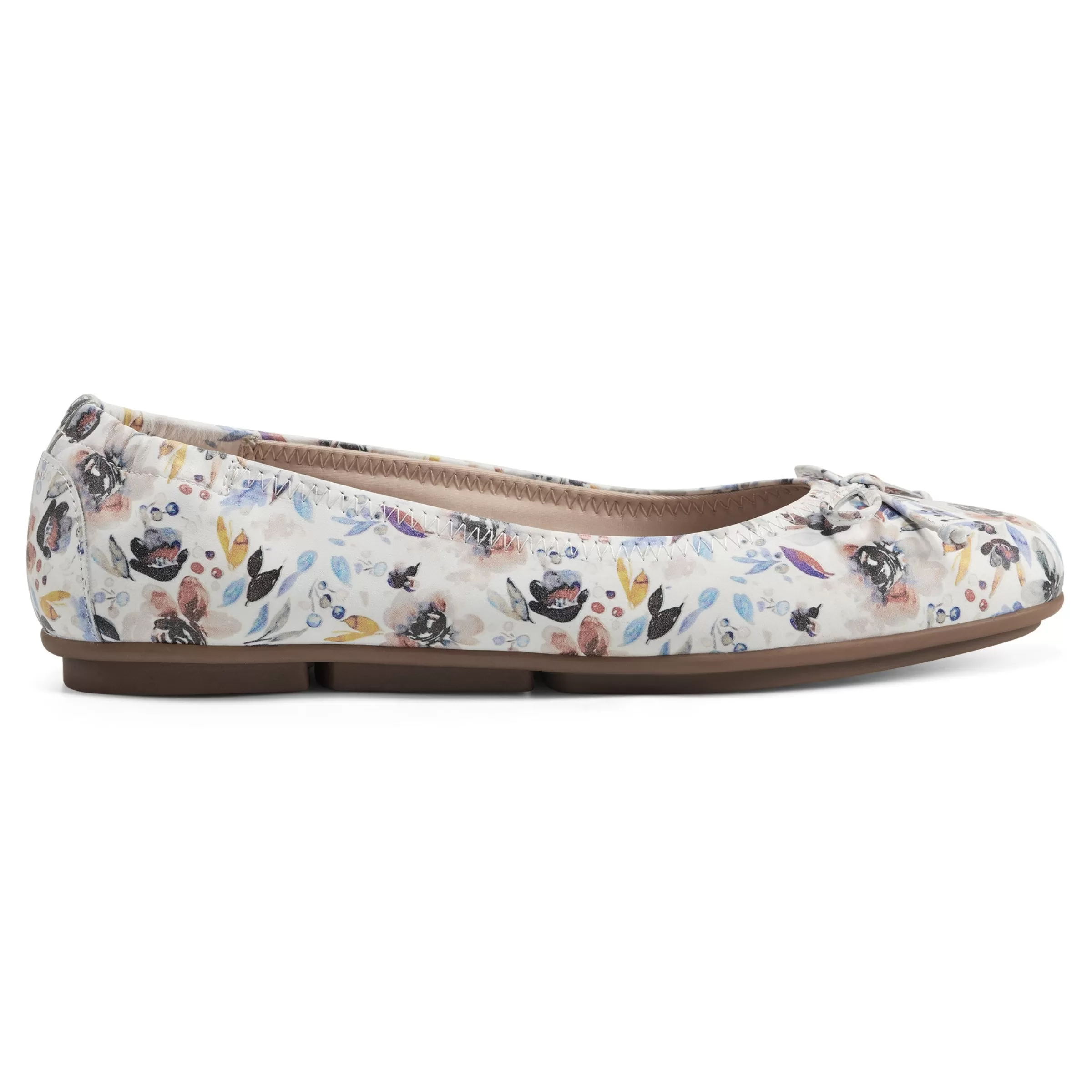 eFlex | eFlex-Easy Spirit Baily Ballet Flats White Multi Floral