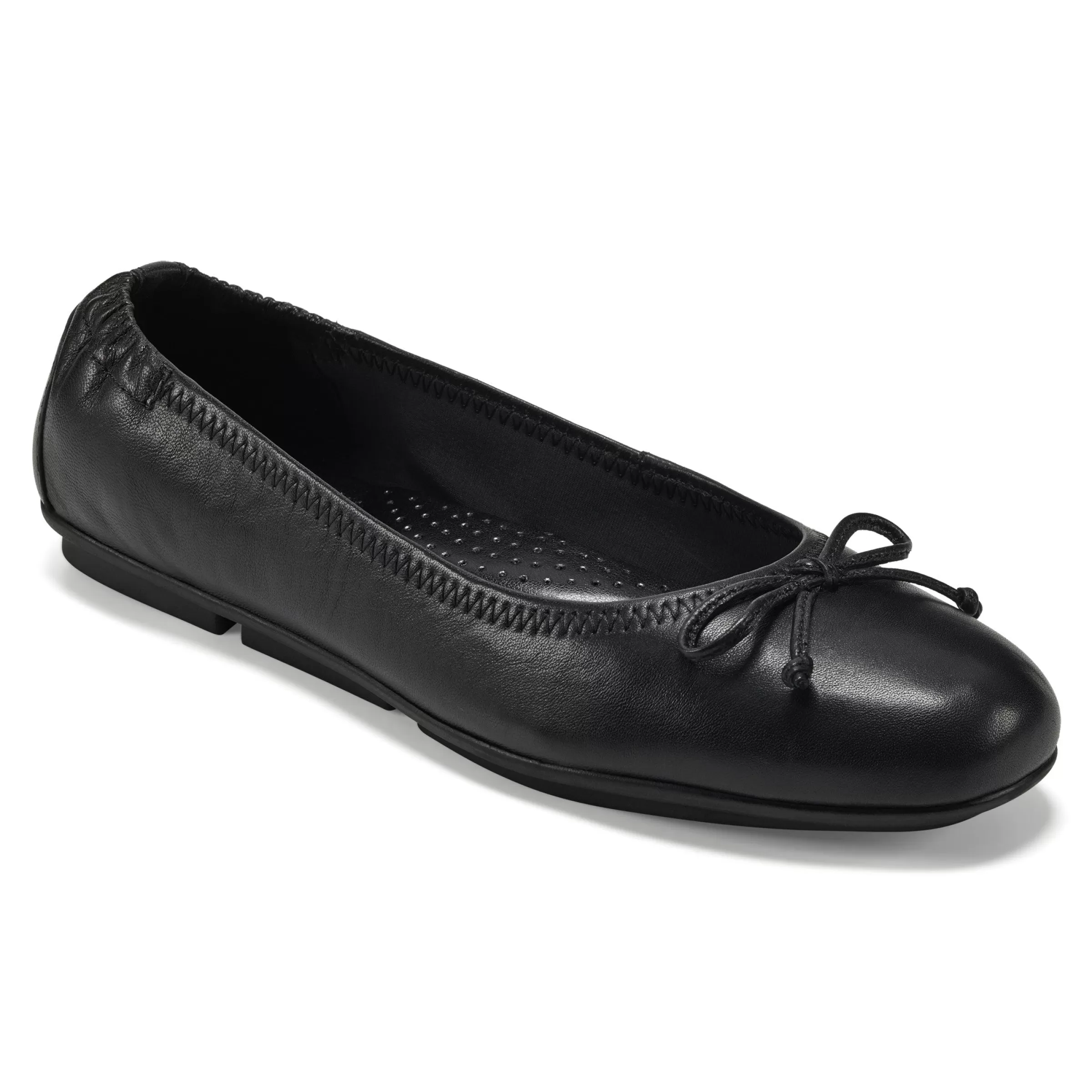 eFlex | eFlex-Easy Spirit Baily Ballet Flats Black Leather