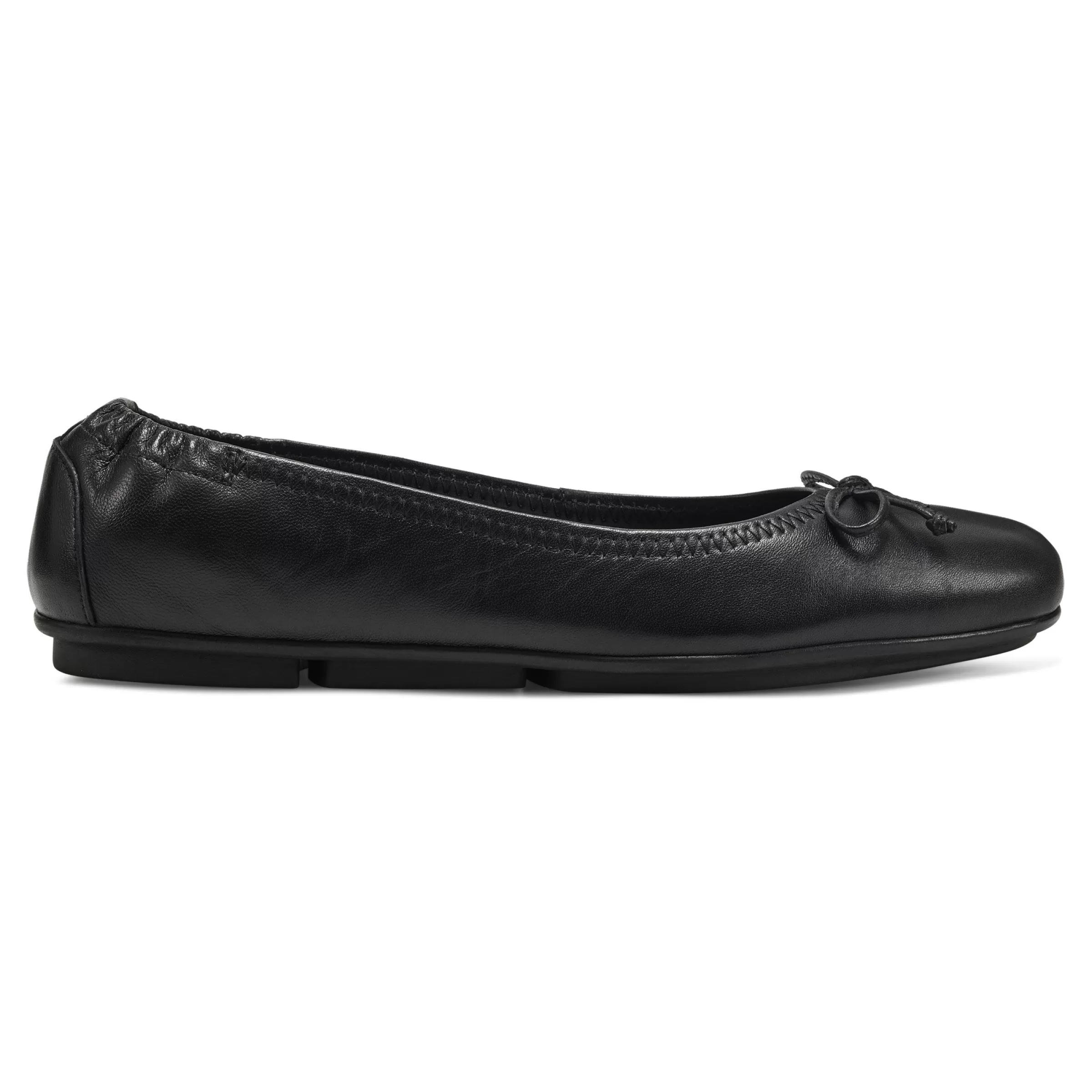 eFlex | eFlex-Easy Spirit Baily Ballet Flats Black Leather