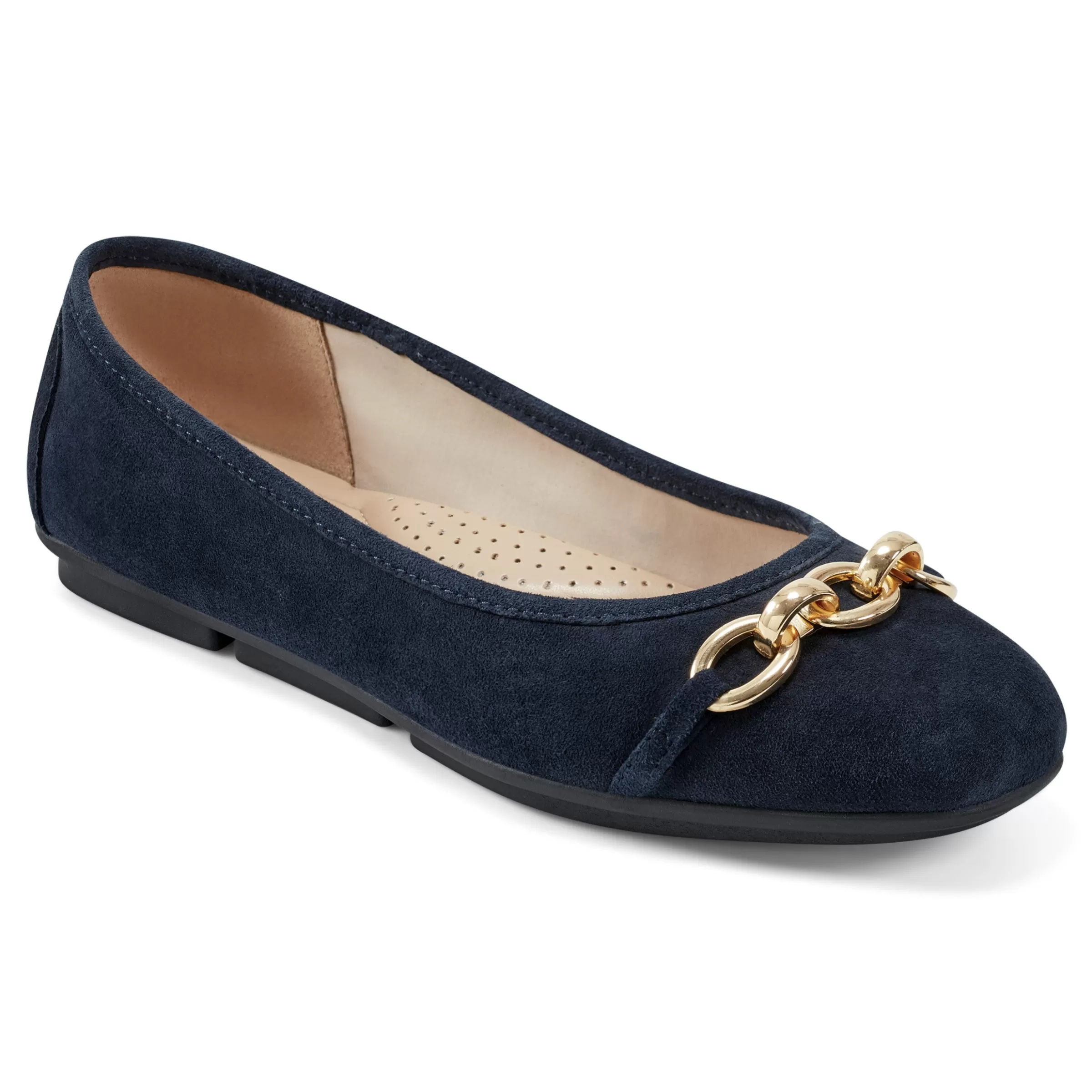 eFlex | eFlex-Easy Spirit Brandi Ballet Flats Navy Suede