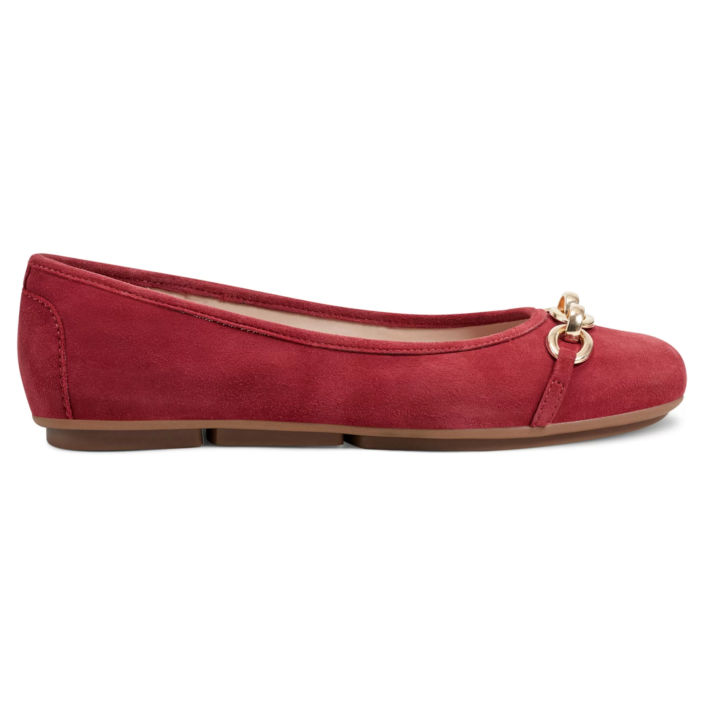 eFlex | eFlex-Easy Spirit Brandi Ballet Flats Red Suede