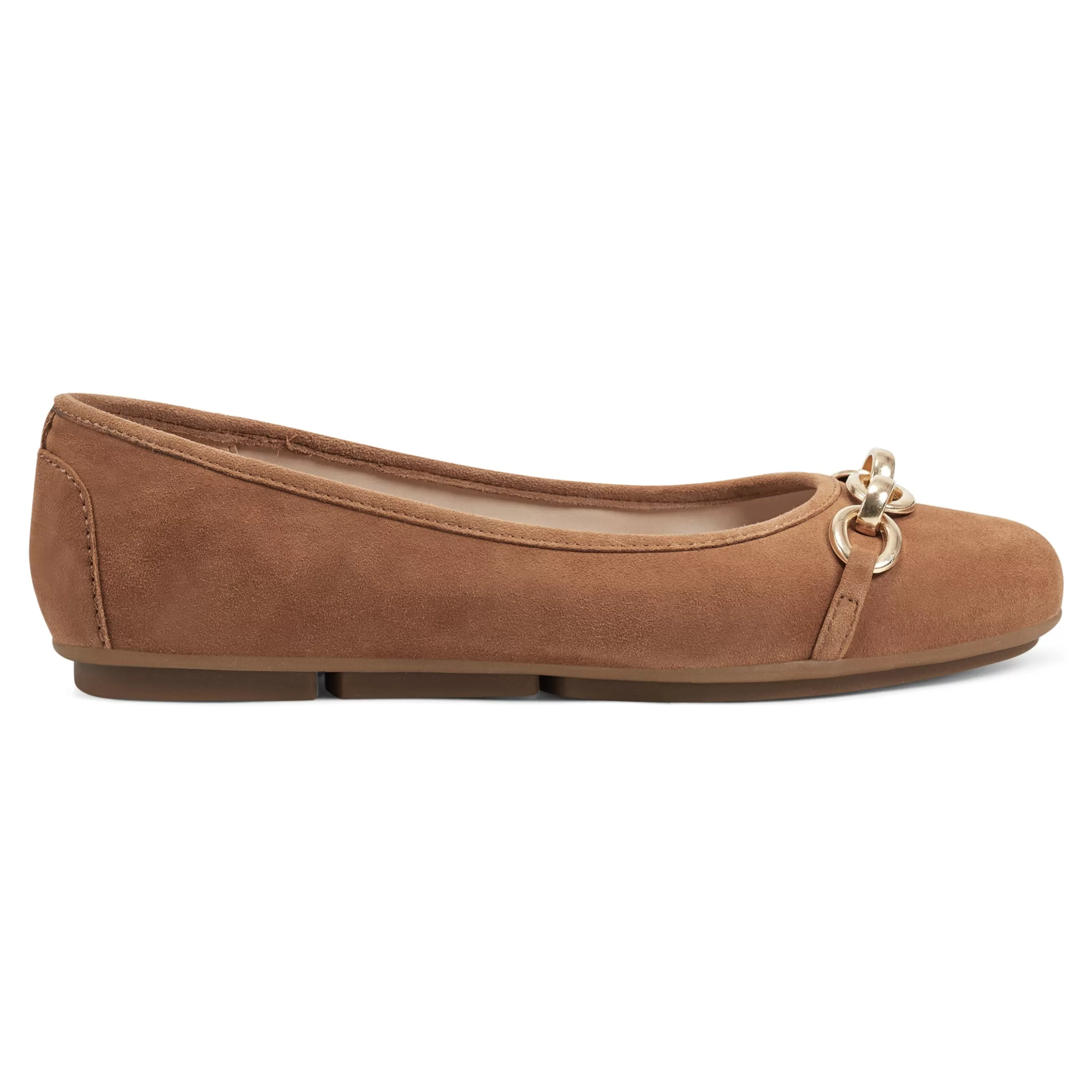 eFlex | eFlex-Easy Spirit Brandi Ballet Flats Brown Suede