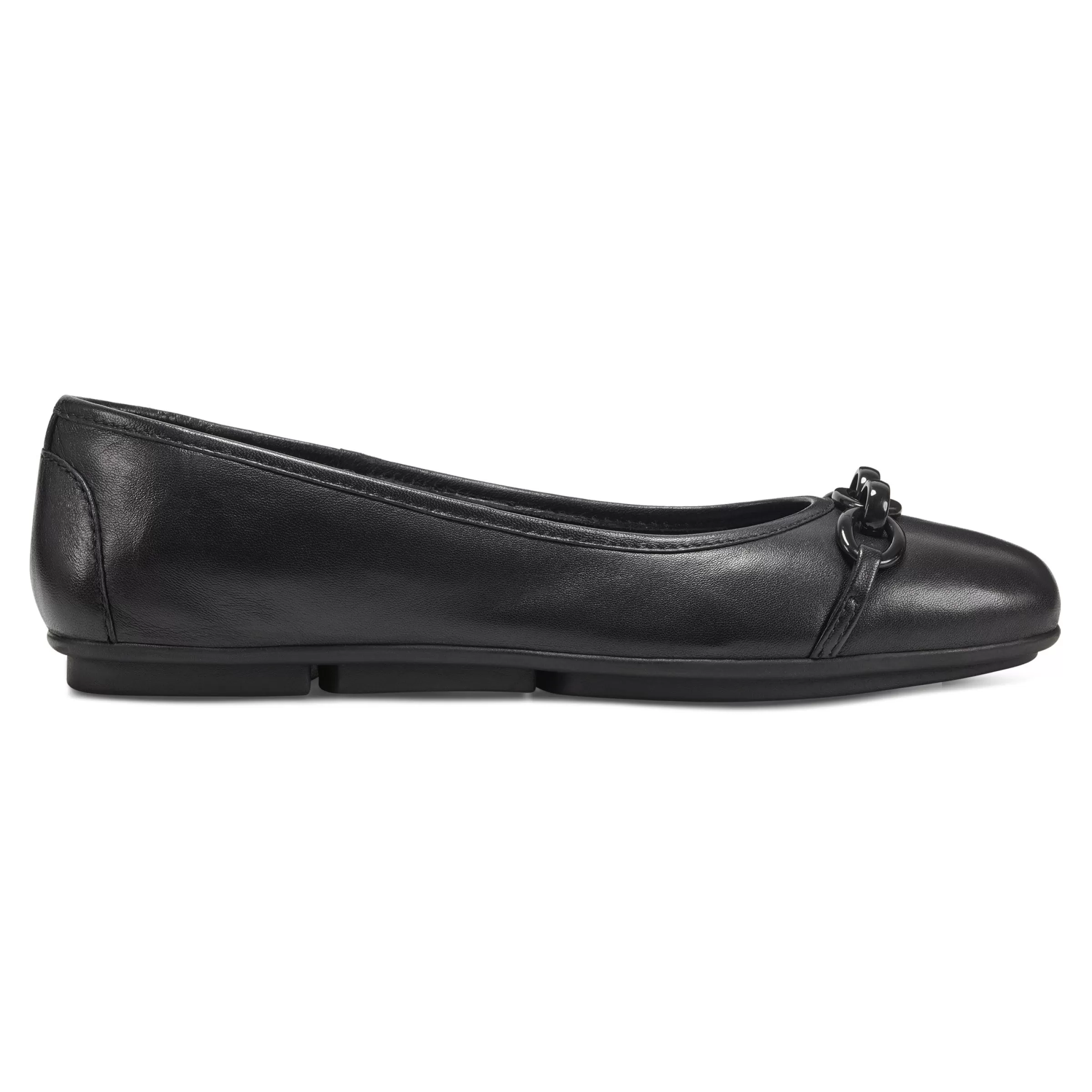 eFlex | eFlex-Easy Spirit Brandi Ballet Flats Black Leather