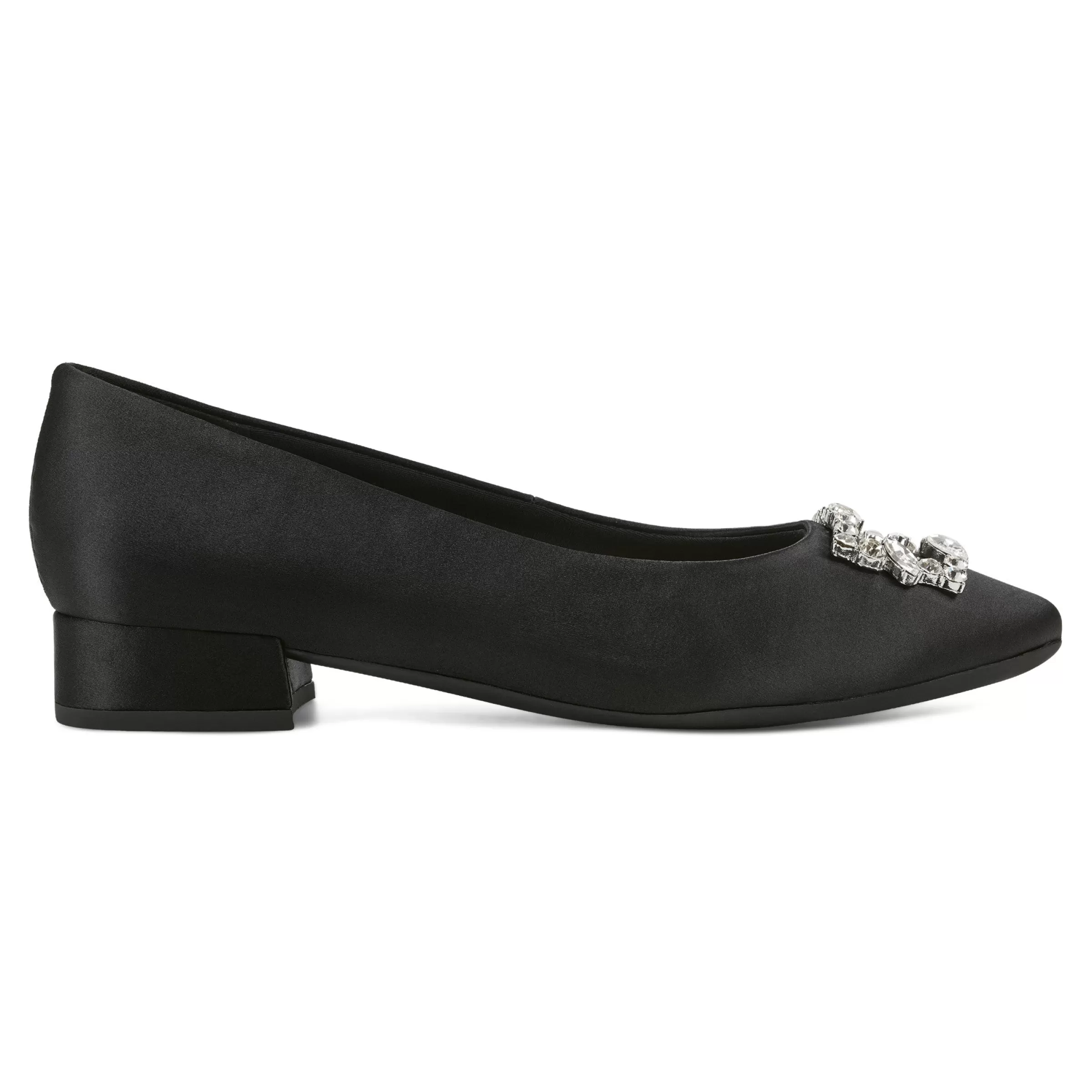 Low Heels | eFlex-Easy Spirit Carisma Dress Pumps Black Satin