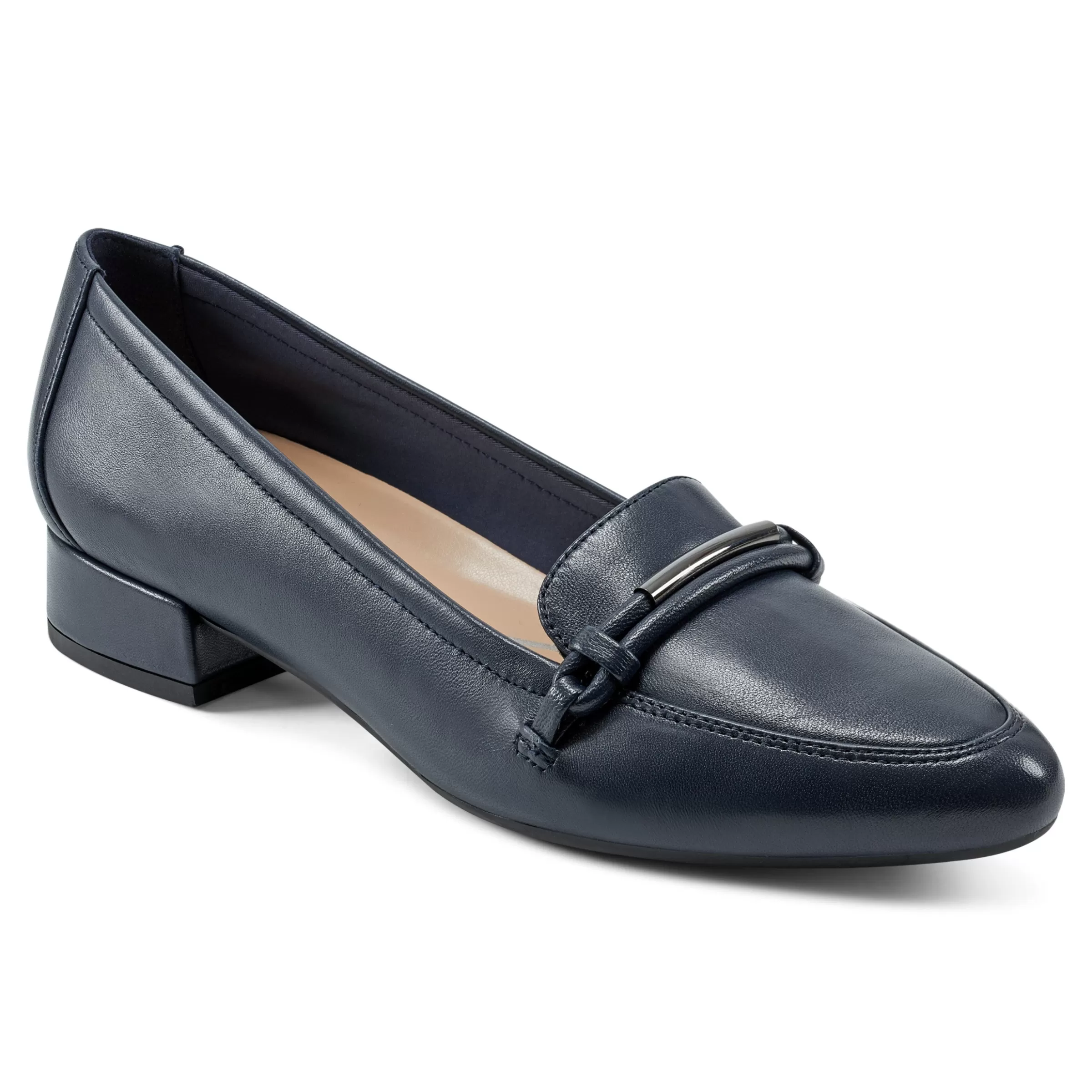 Low Heels | eFlex-Easy Spirit Carlina Dress Pumps Navy Leather