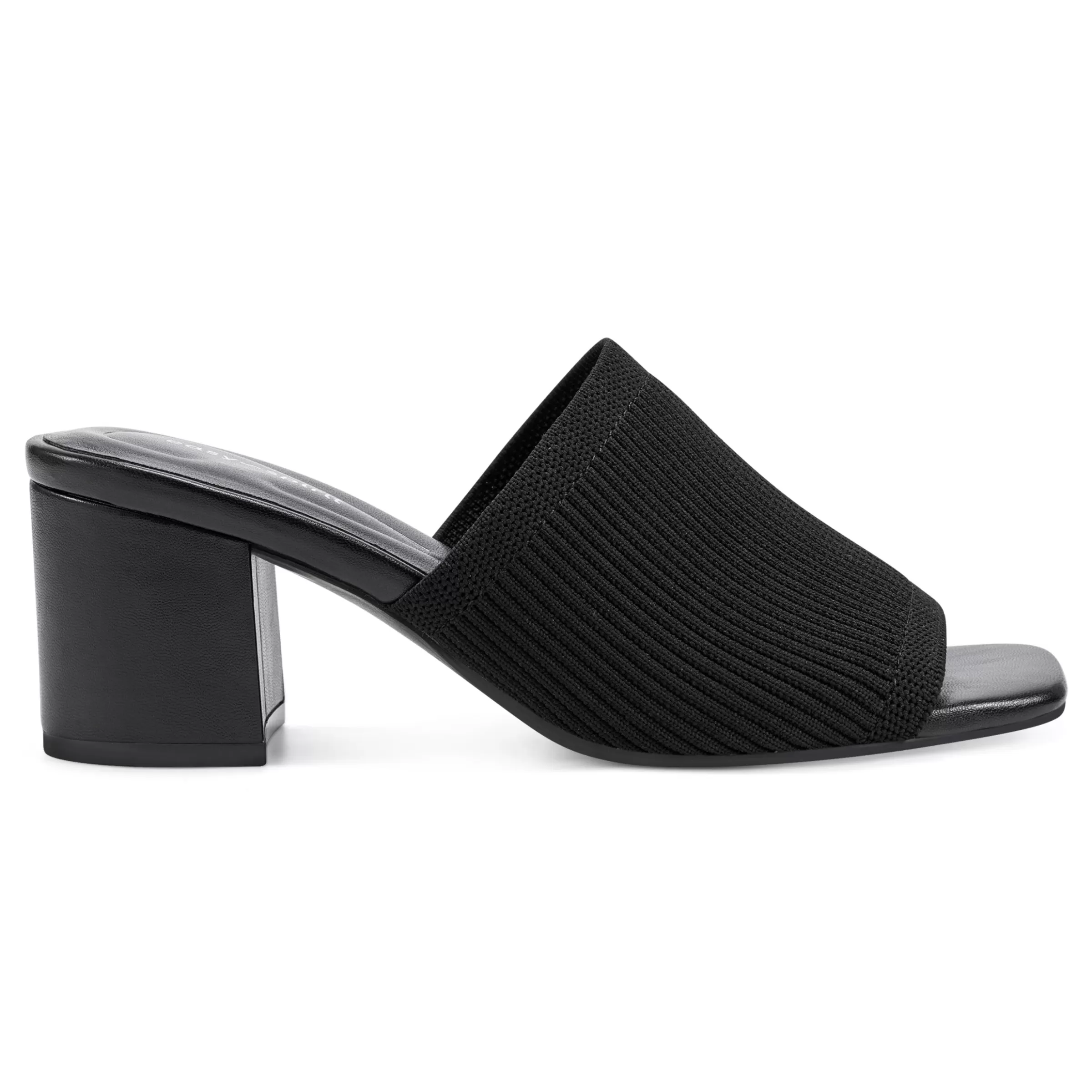 Dress | Sandals-Easy Spirit Caryn Heeled Slide Sandals Black