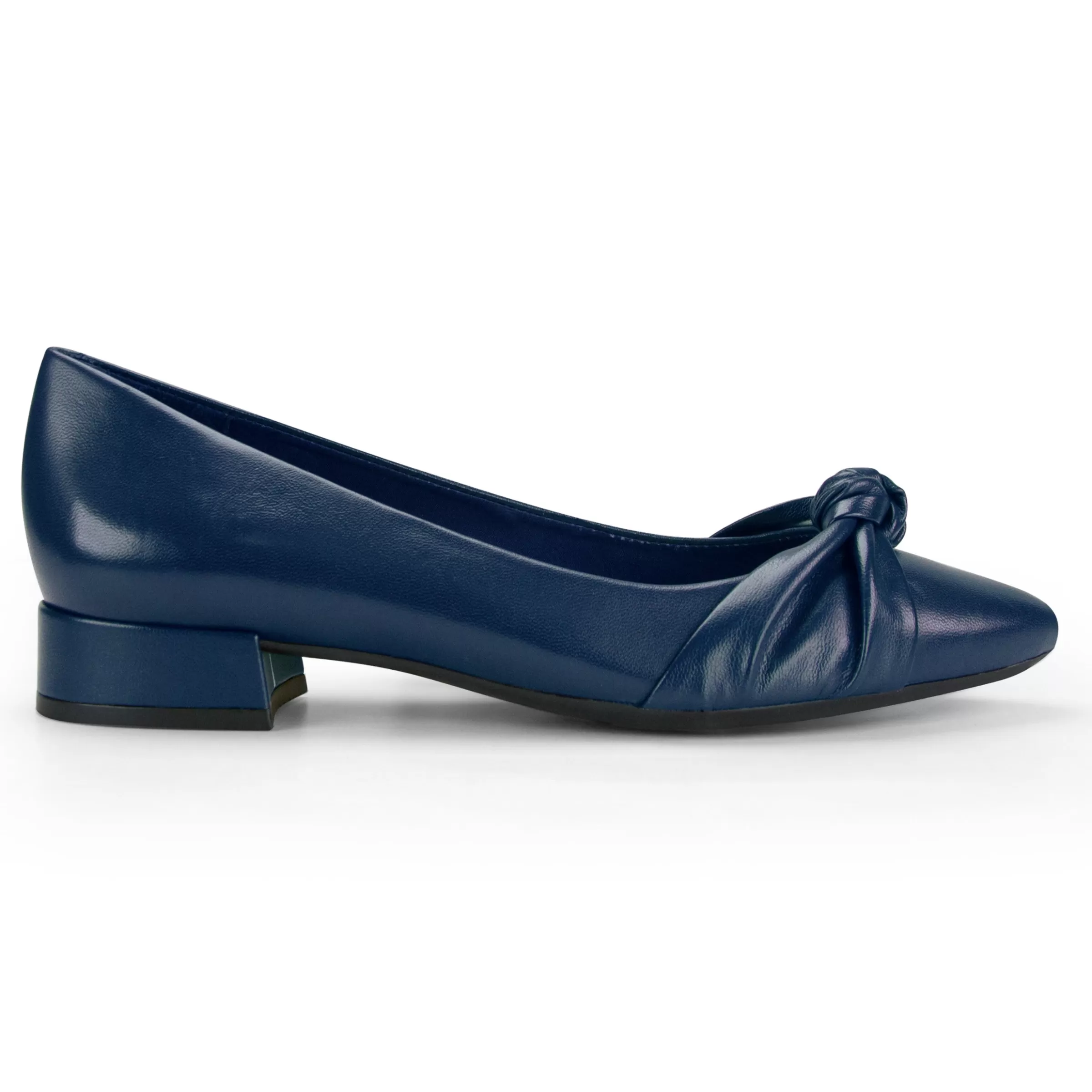 Low Heels | eFlex-Easy Spirit Caster Dress Shoes Navy Blue Leather