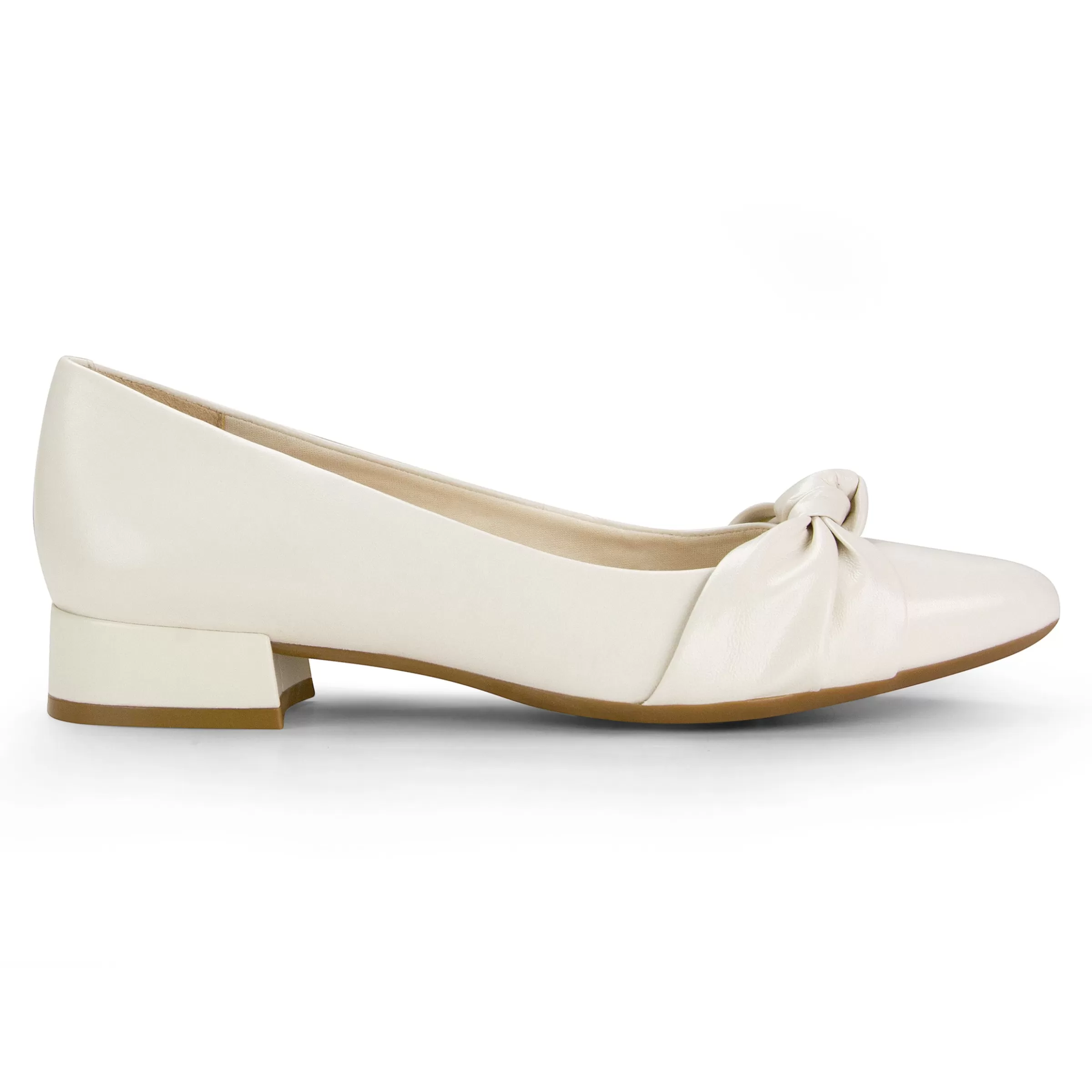 Low Heels | eFlex-Easy Spirit Caster Dress Shoes Chic Cream Leather