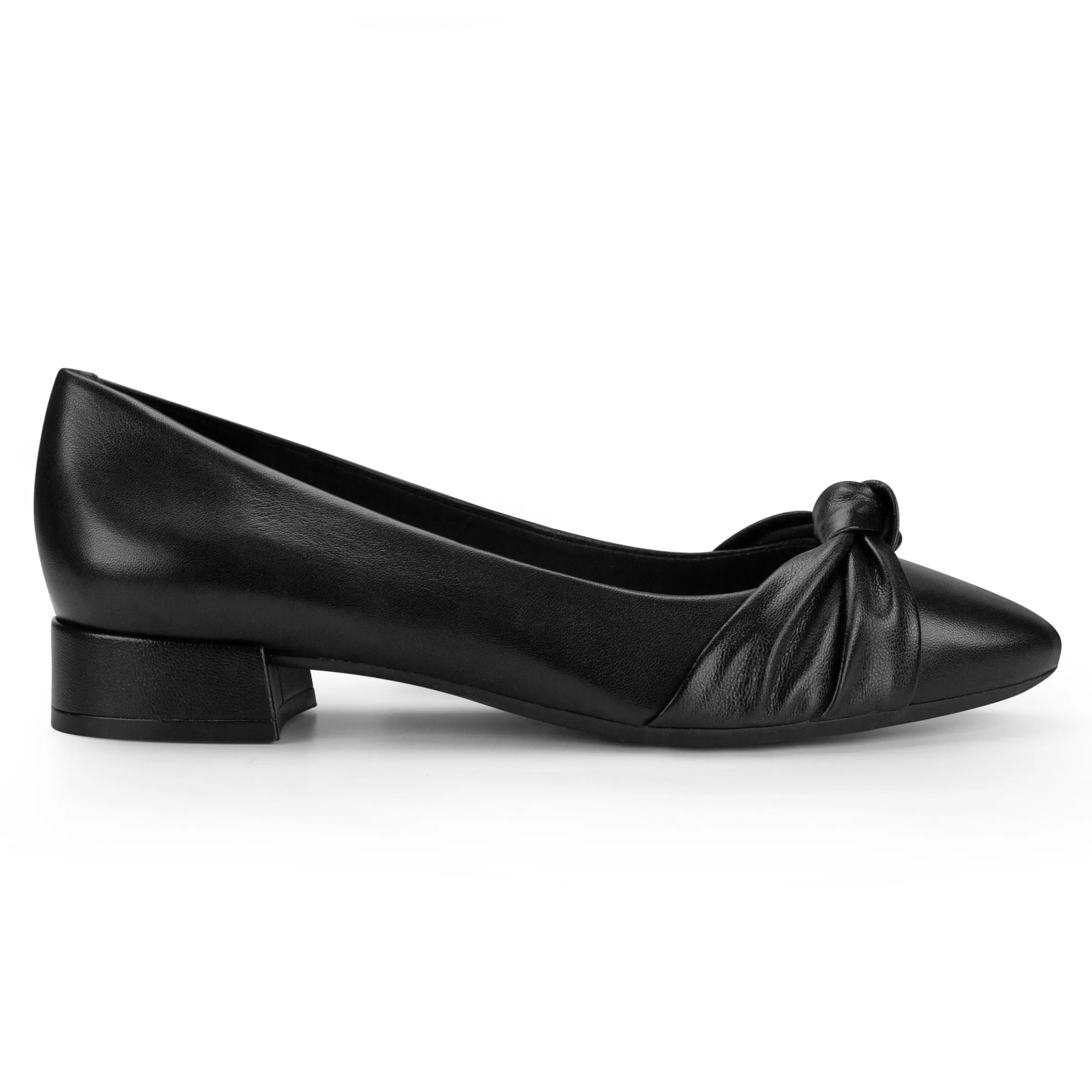 Low Heels | eFlex-Easy Spirit Caster Dress Shoes Black Leather