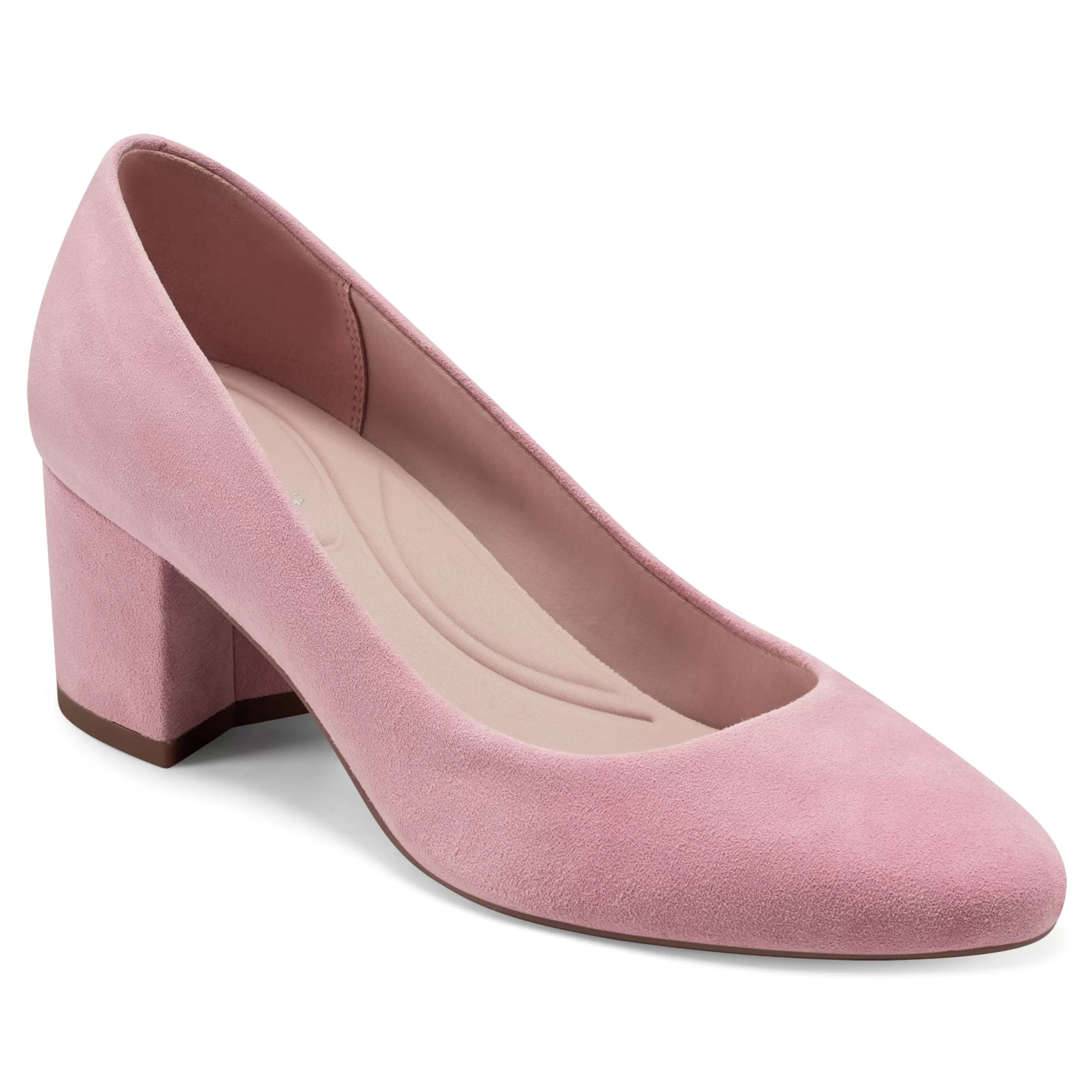 Cosma Pumps | Mid Heels-Easy Spirit Cosma Pumps Light Pink Suede