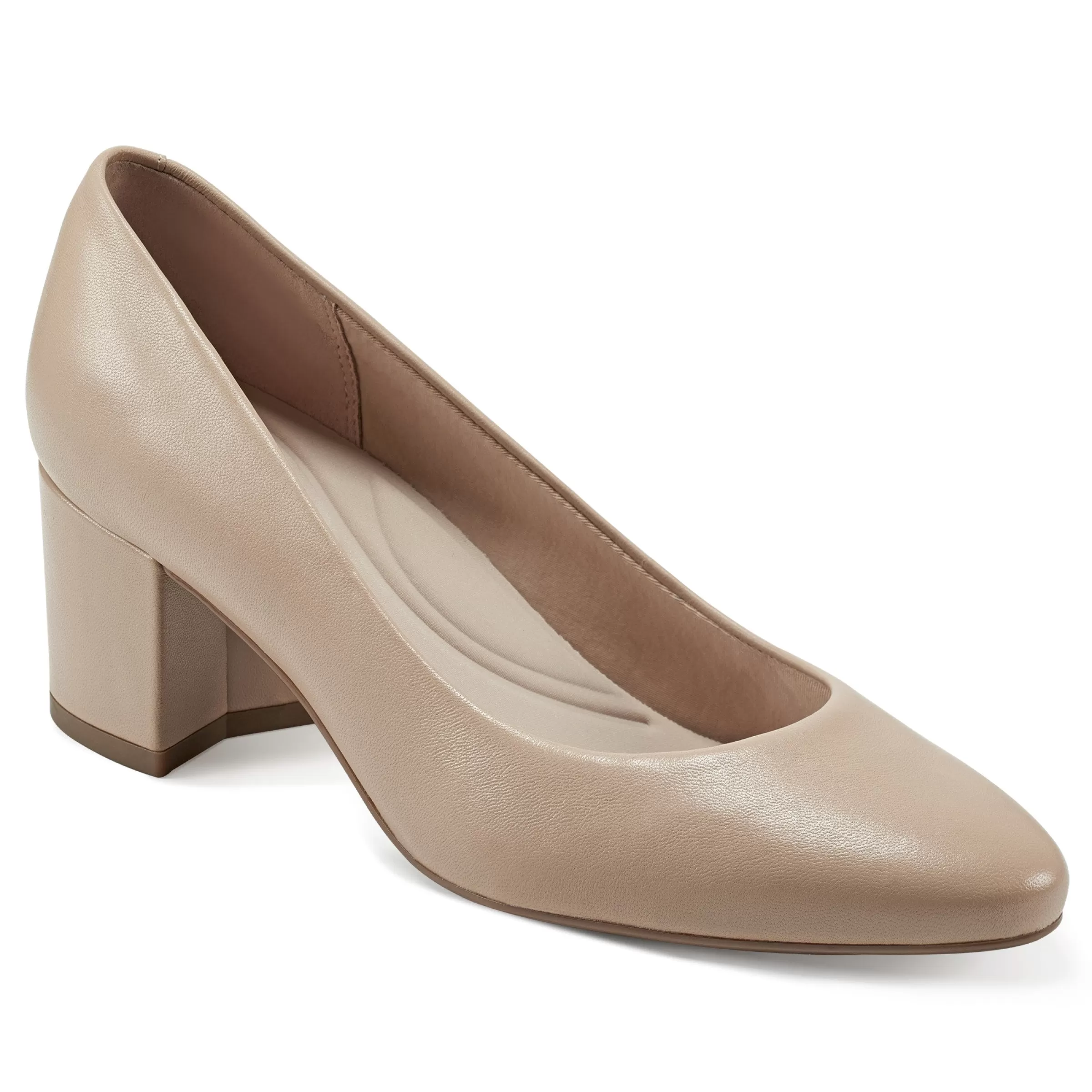 Cosma Pumps | Mid Heels-Easy Spirit Cosma Pumps Light Natural Leather