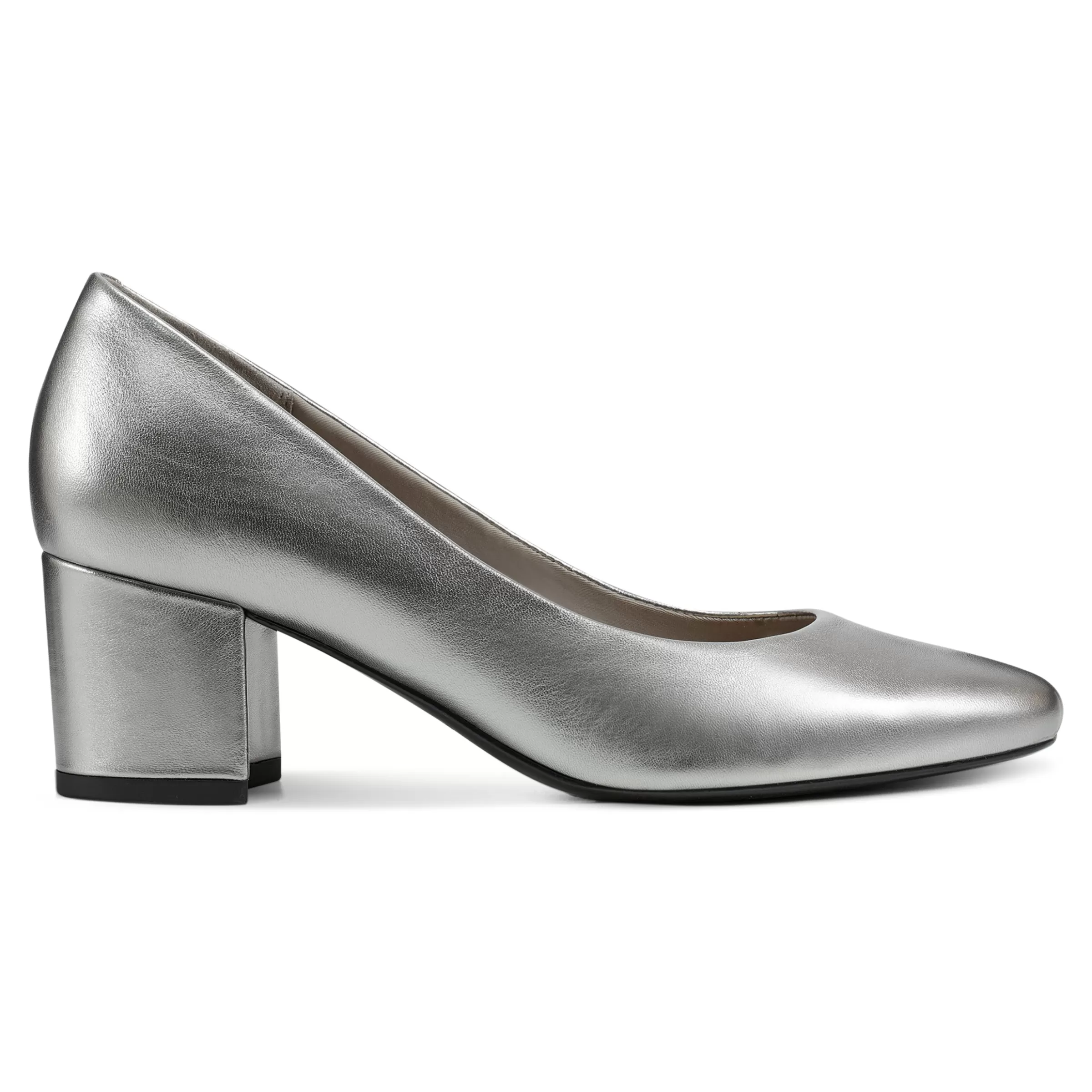 Cosma Pumps | Mid Heels-Easy Spirit Cosma Pumps Pewter Leather