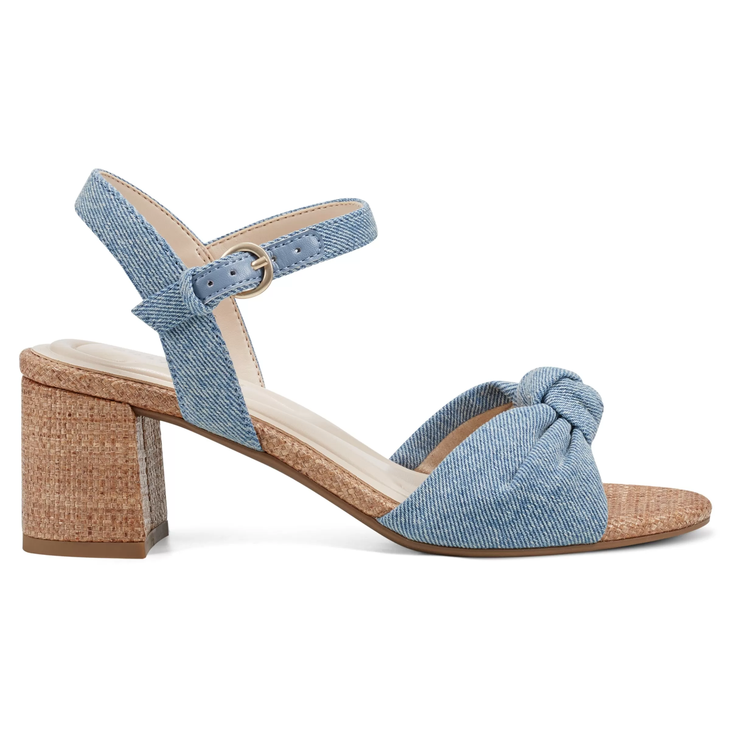 eFlex | eFlex-Easy Spirit Danica Heeled Sandals Denim