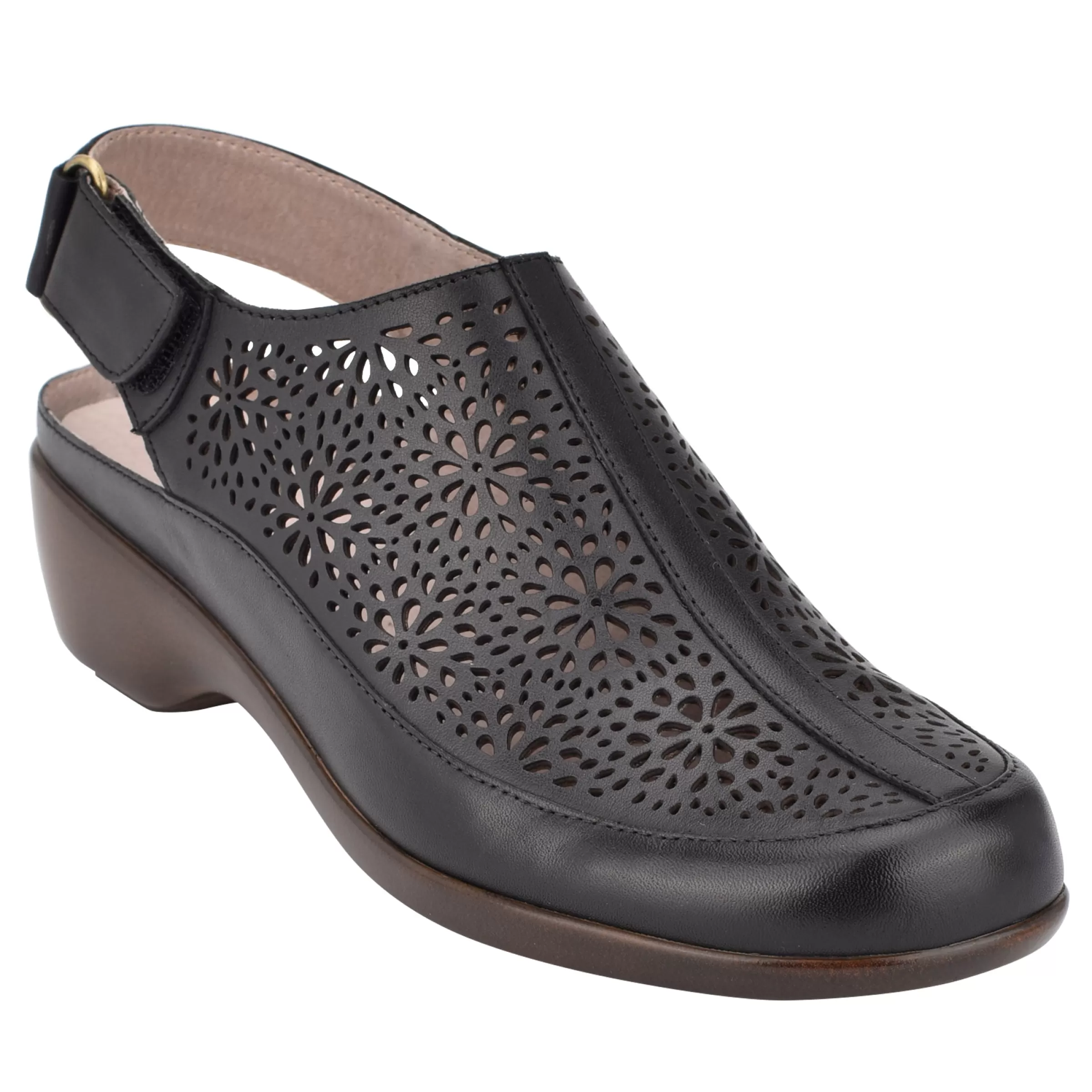 Mules | Mules-Easy Spirit Dawn Casual Slingback Shoes Black Leather