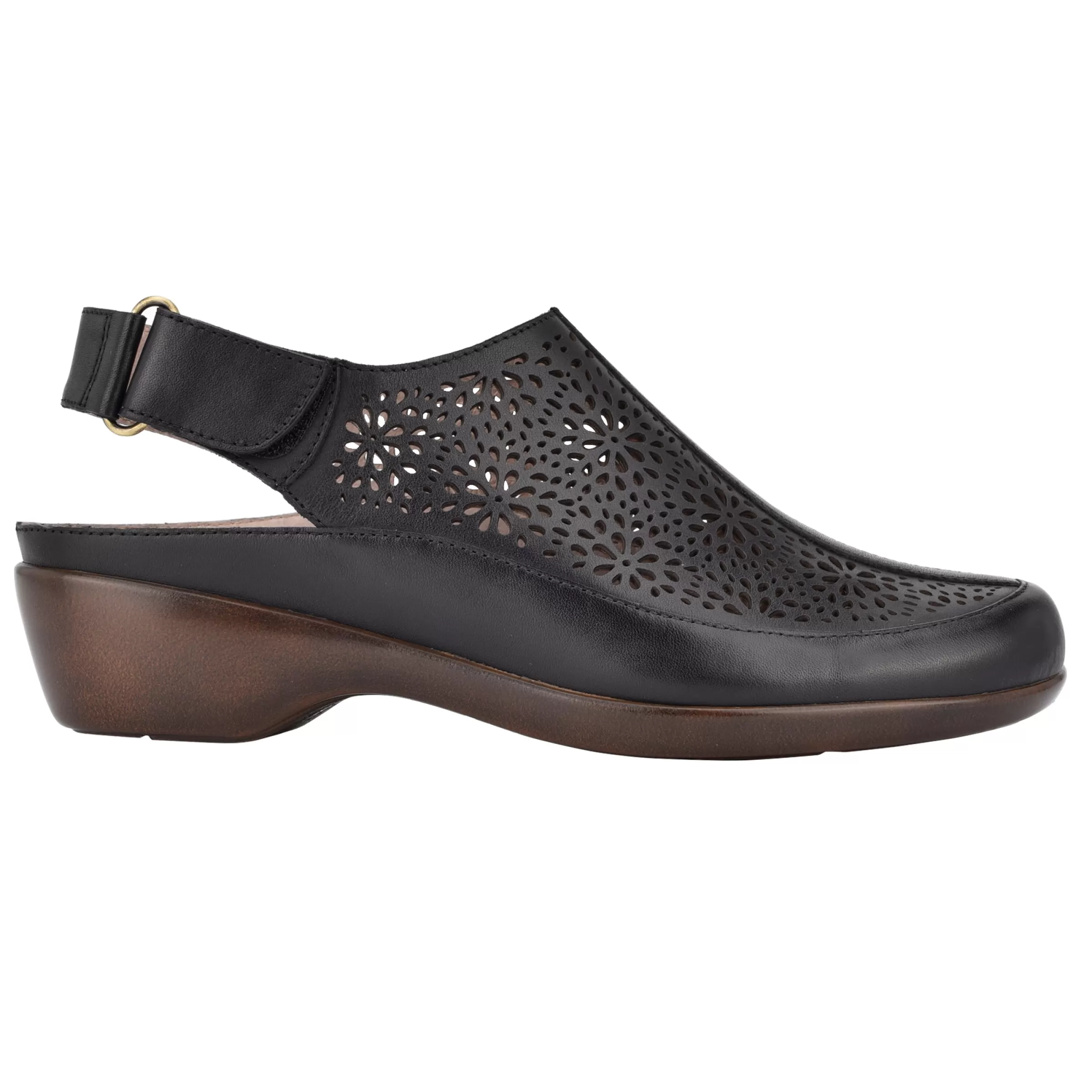 Mules | Mules-Easy Spirit Dawn Casual Slingback Shoes Black Leather