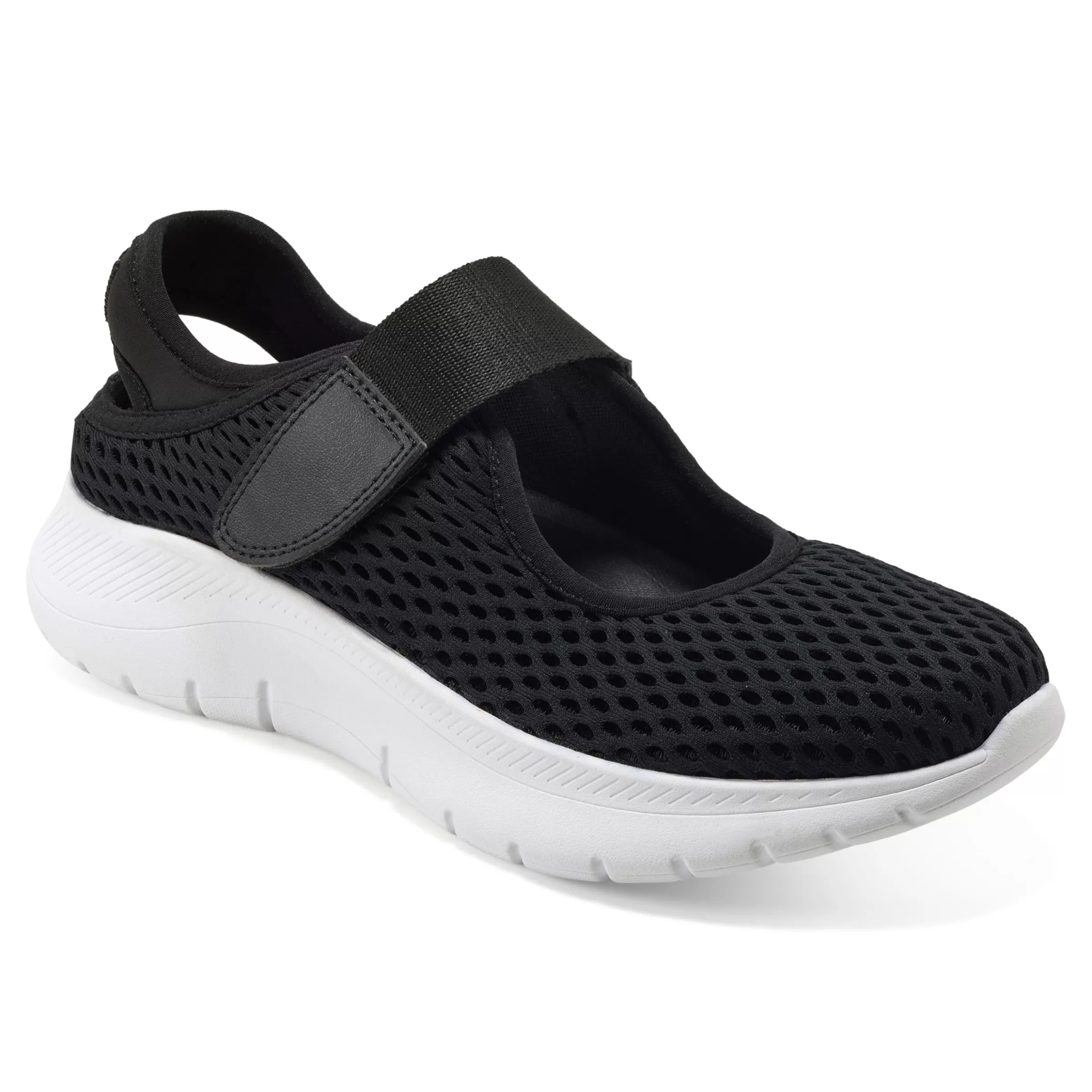 Slip Ons | Slip Ons-Easy Spirit Denise Austin Pheba Casual Mary Janes Black Mesh