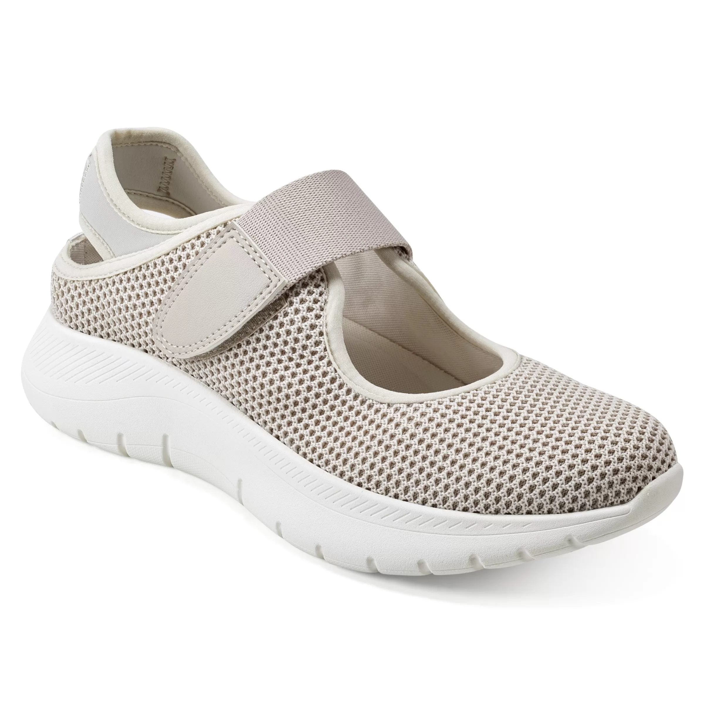 Slip Ons | Slip Ons-Easy Spirit Denise Austin Pheba Casual Mary Janes Silver Metallic Knit