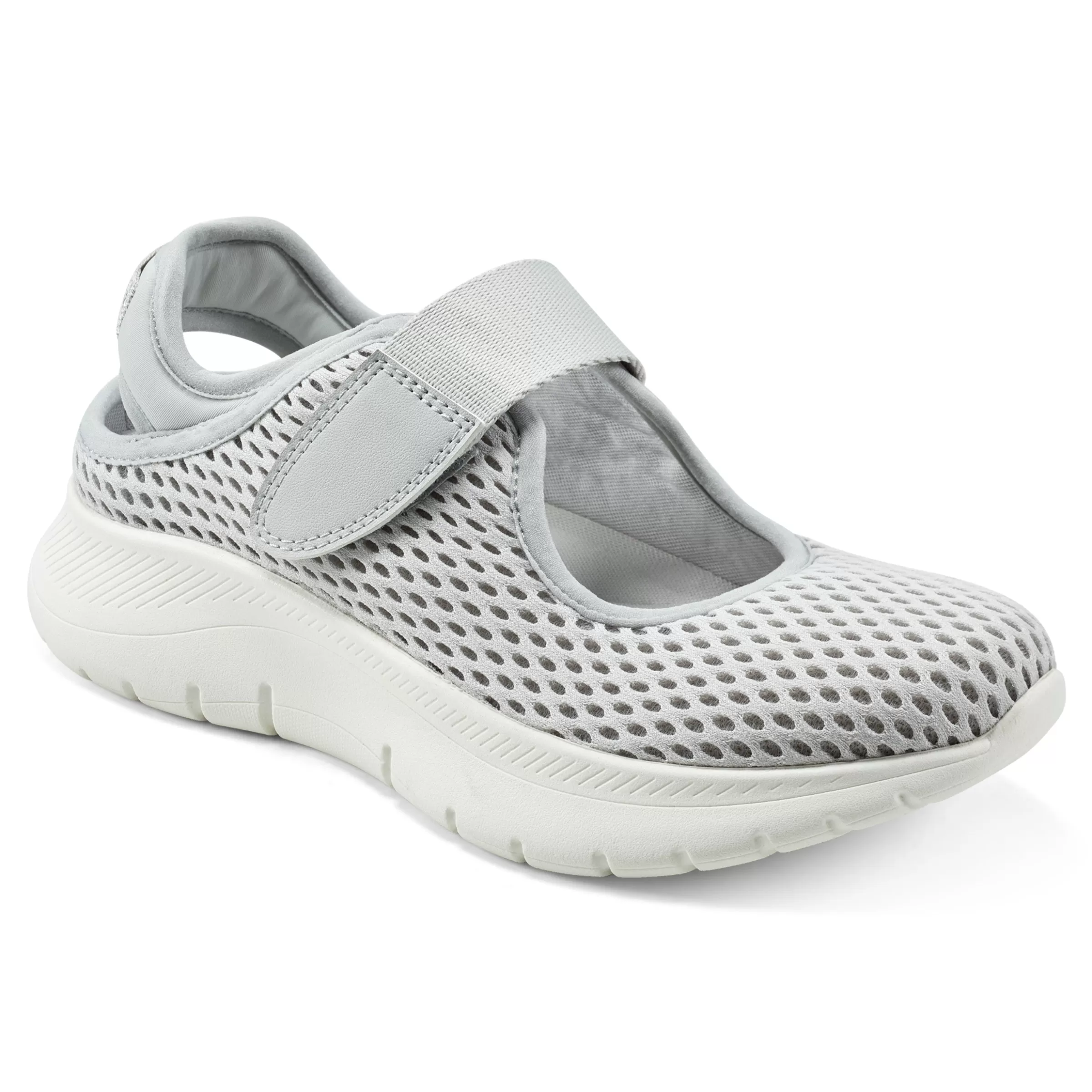 Slip Ons | Slip Ons-Easy Spirit Denise Austin Pheba Casual Mary Janes Grey Mesh