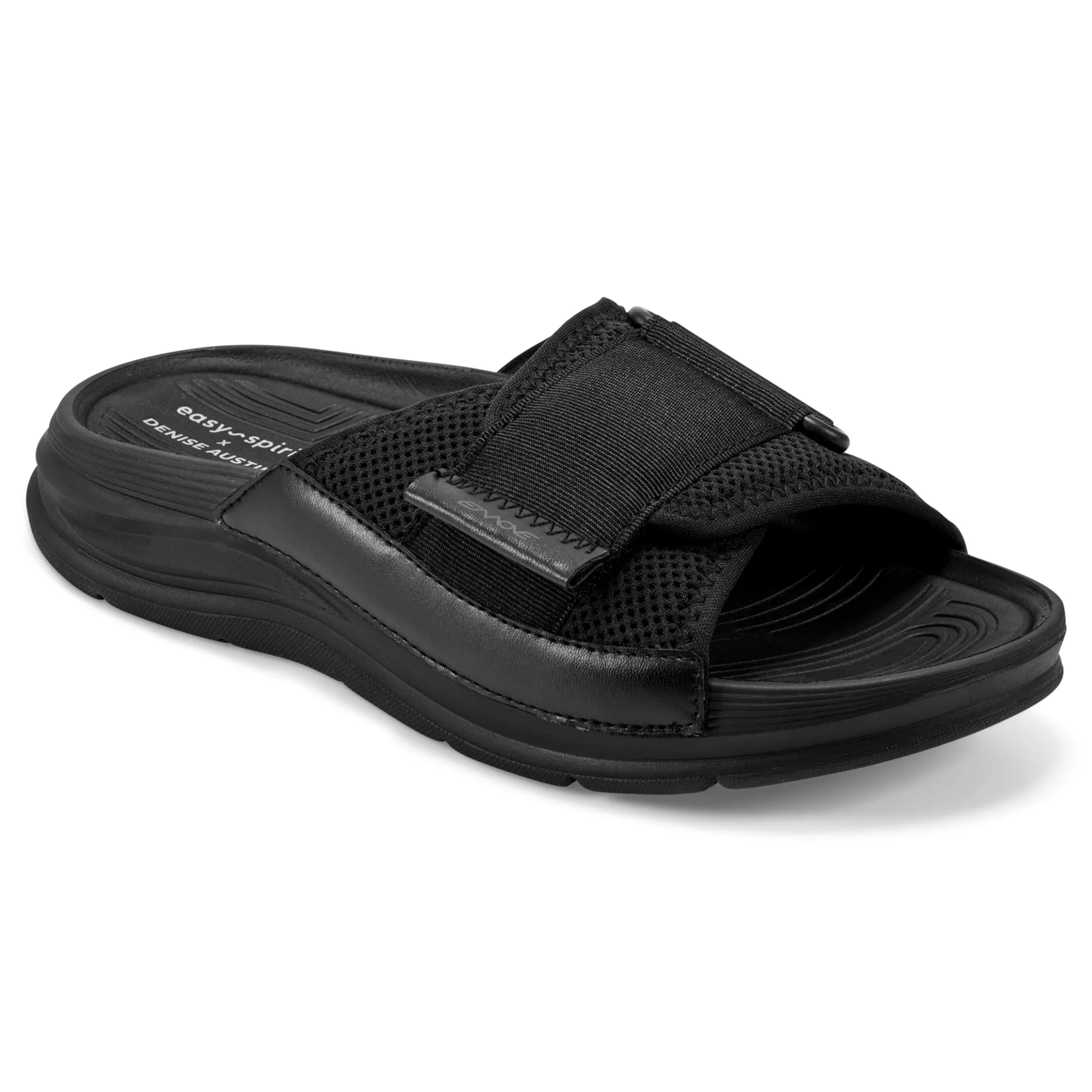 eMove | Sport-Easy Spirit Denise Austin Rejoov Slide Sandals Black