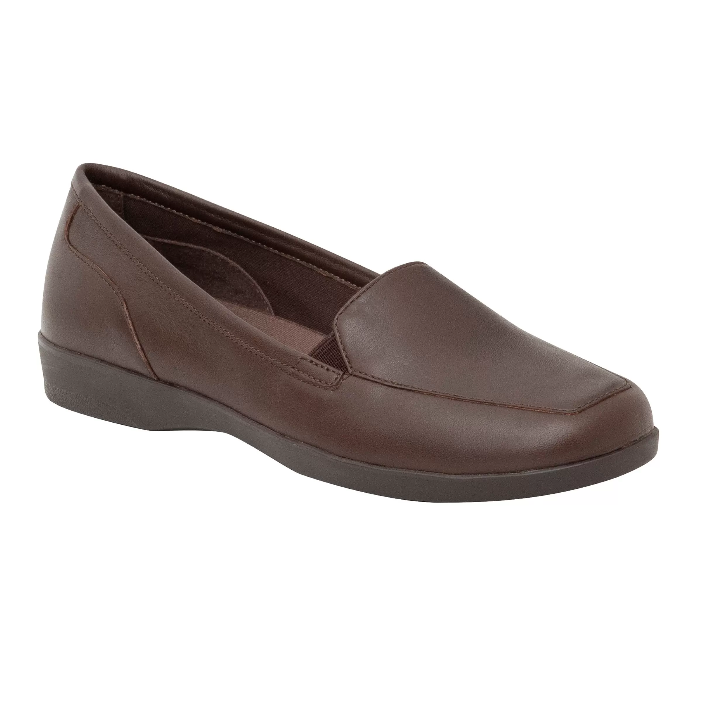 Slip Ons | Slip Ons-Easy Spirit Devitt Casual Flats Brown Leather