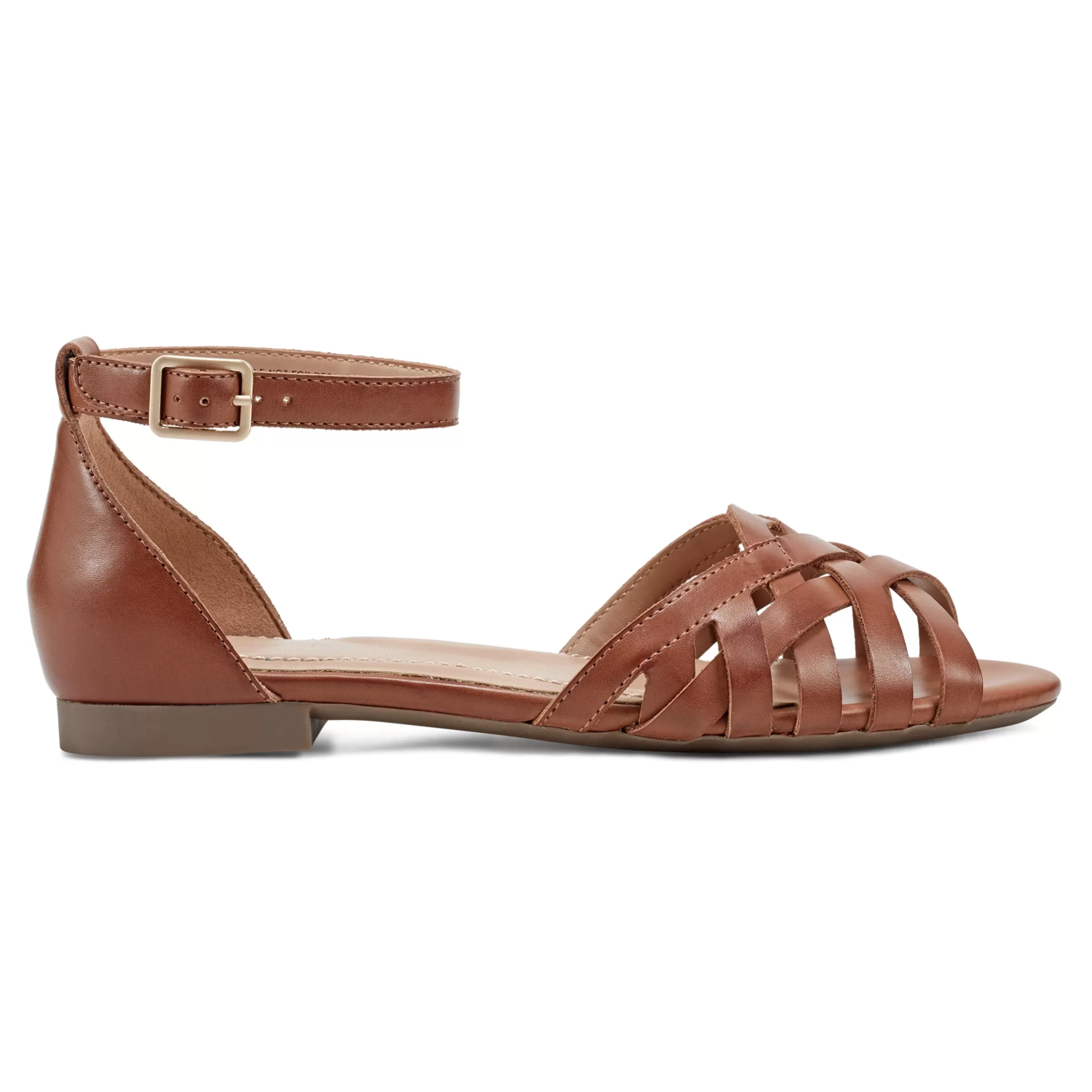 Casual | Sandals-Easy Spirit Dorothy Flat Sandals Brown