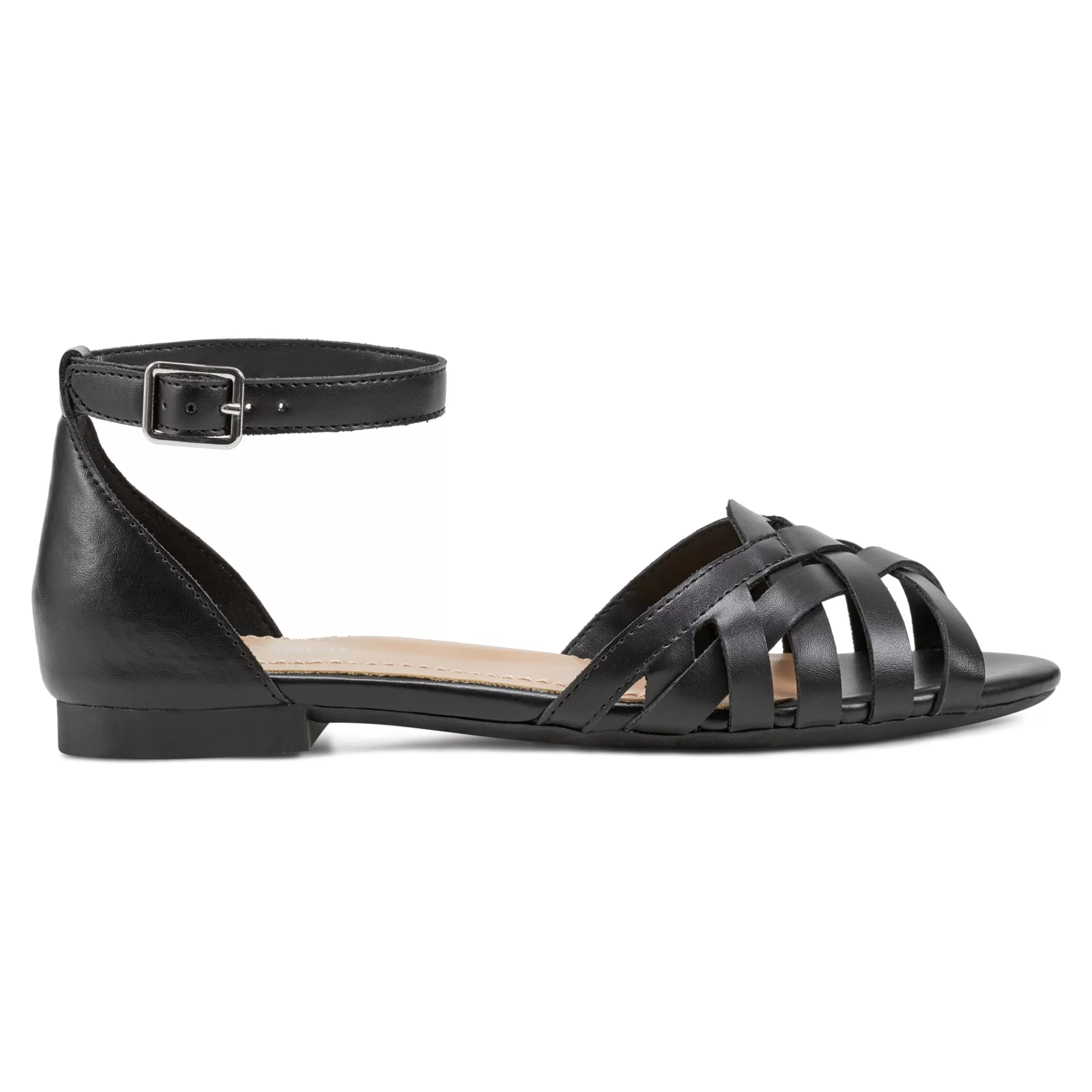 Casual | Sandals-Easy Spirit Dorothy Flat Sandals Black