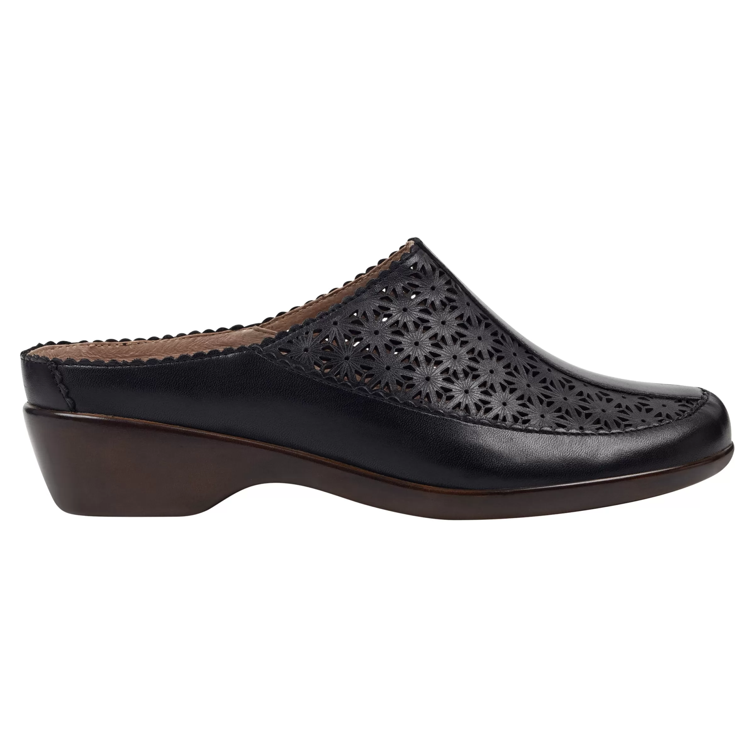 Mules | Mules-Easy Spirit Dusk Mule Clogs Black Leather