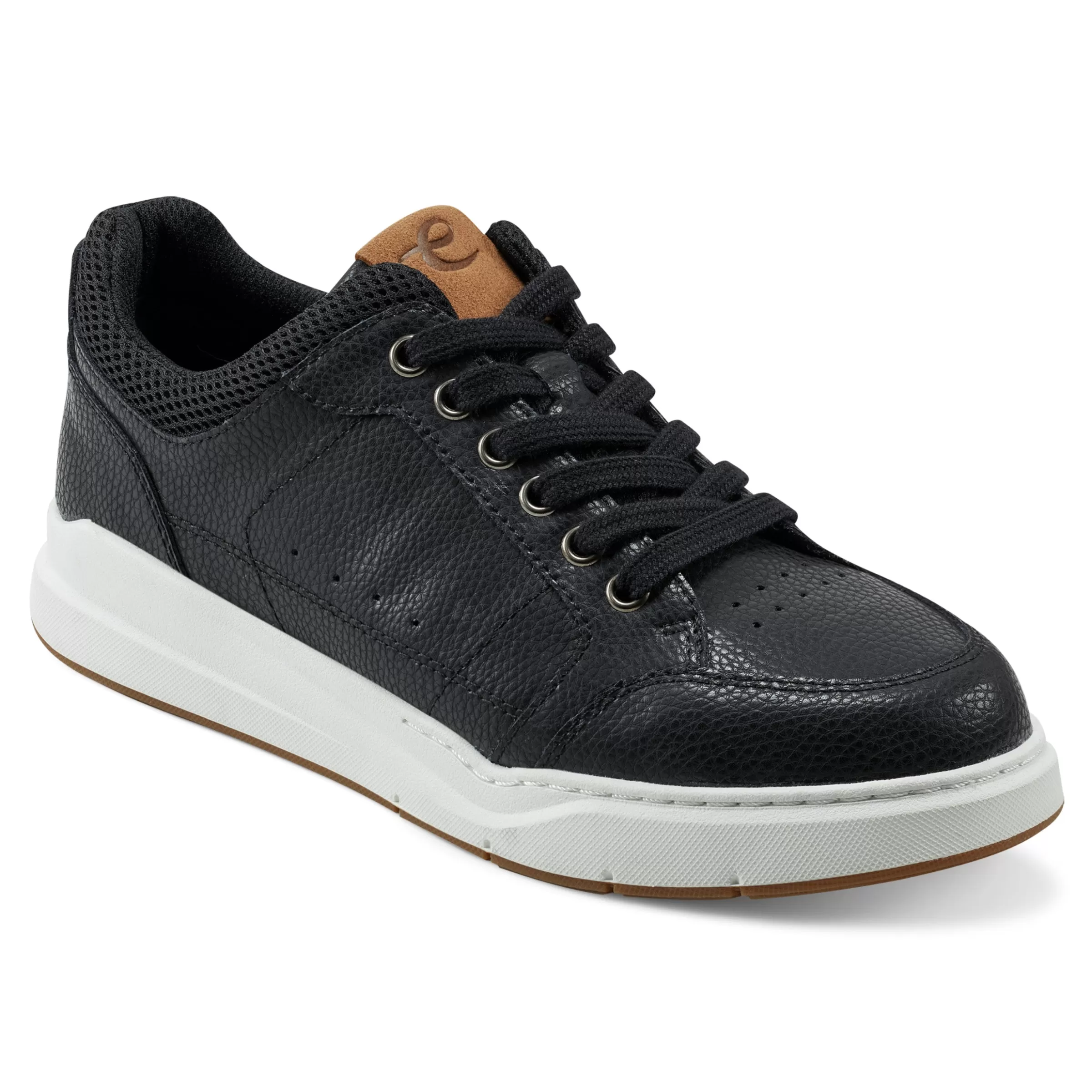 Sneakers | Sneakers-Easy Spirit x Denise Austin Dilli Lace-up Court Sneakers Black Leather