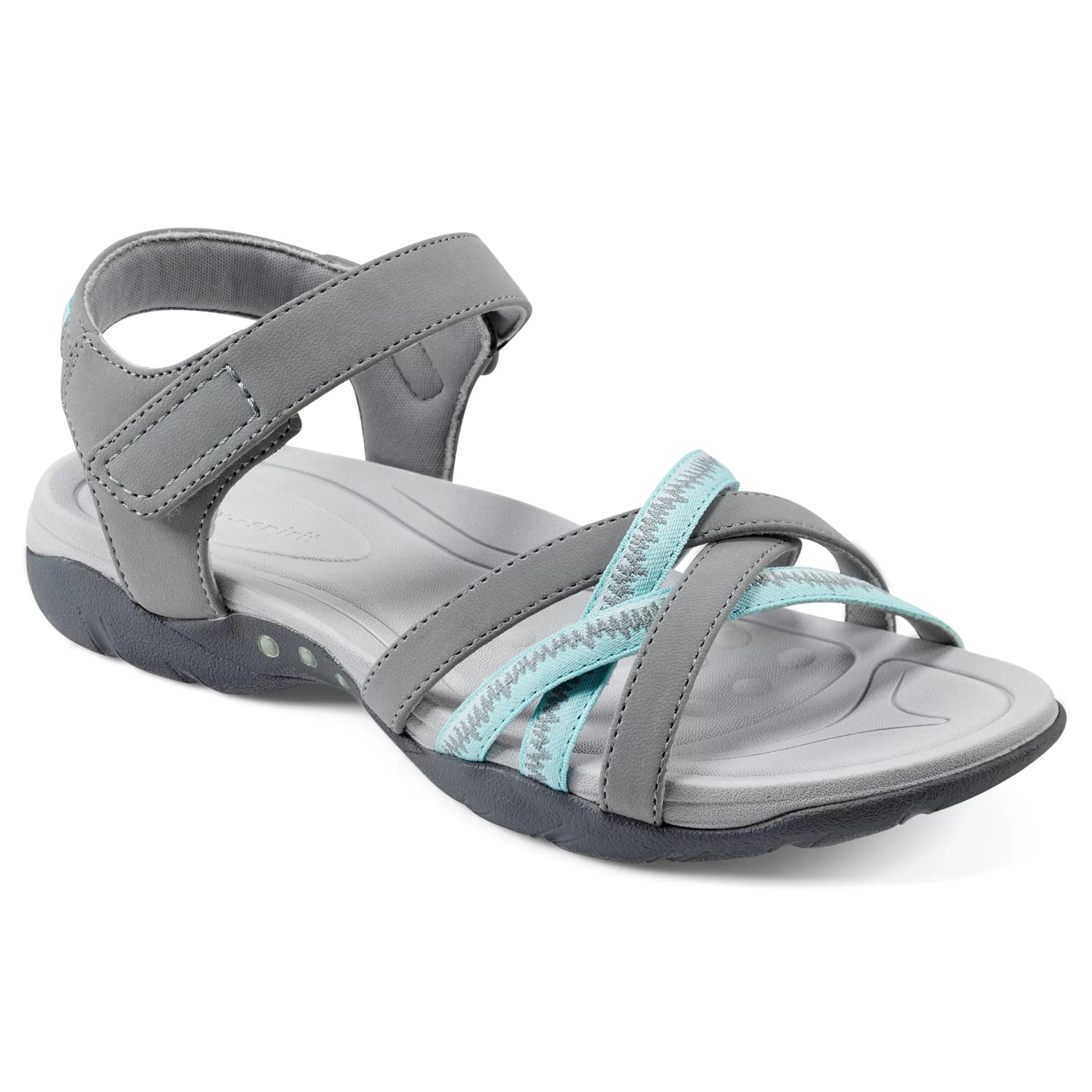 Sport | Explore24-Easy Spirit Edine Flat Sandals Grey/Blue Glass