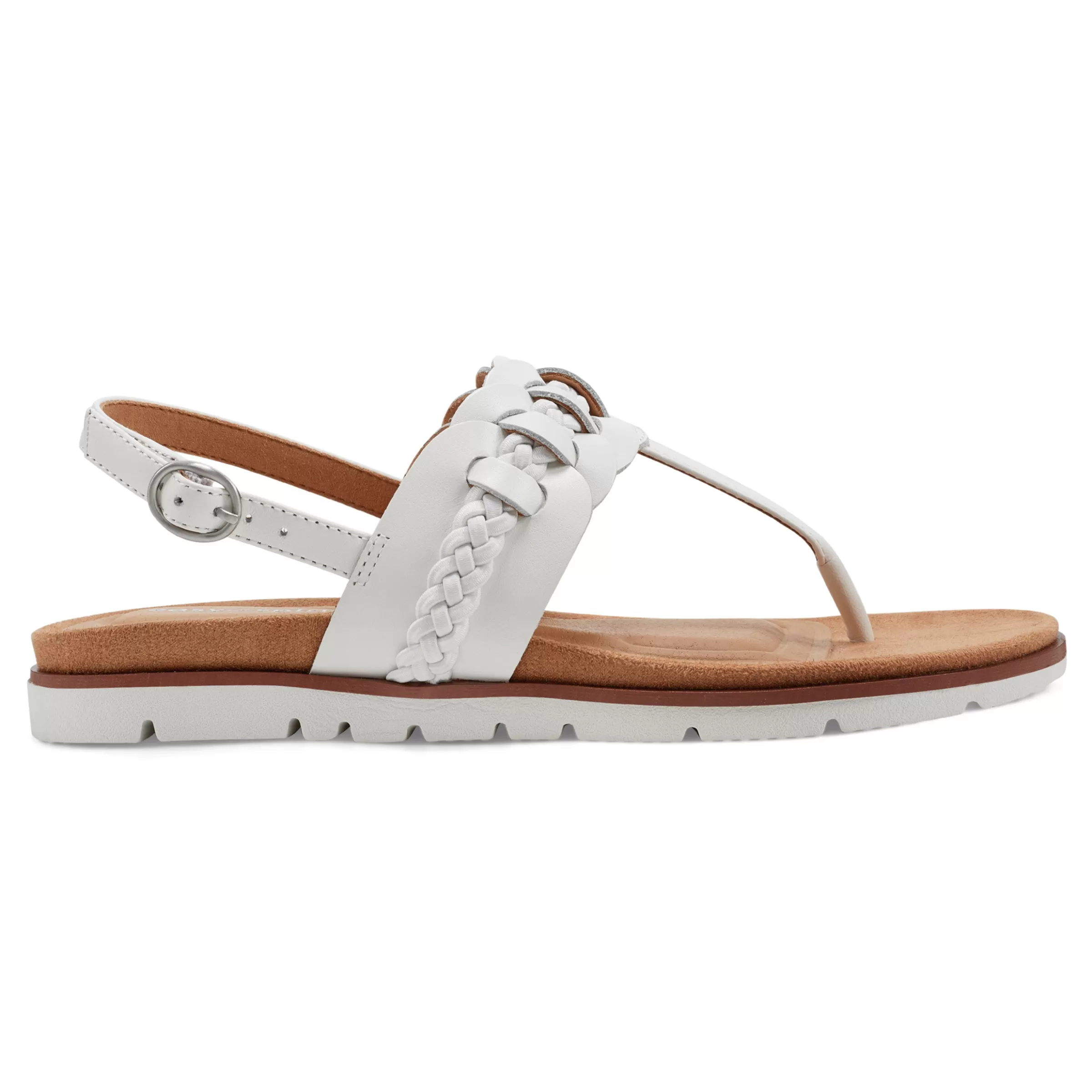 Casual | Flats-Easy Spirit Elaine Flat Sandals White