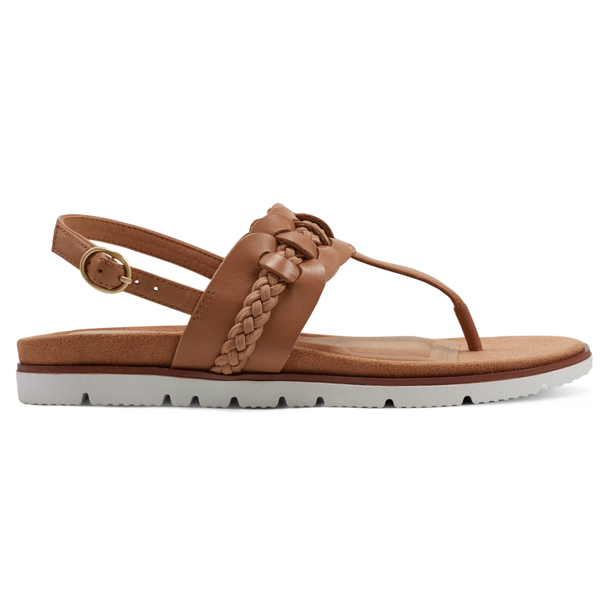 Casual | Flats-Easy Spirit Elaine Flat Sandals Almond Brown