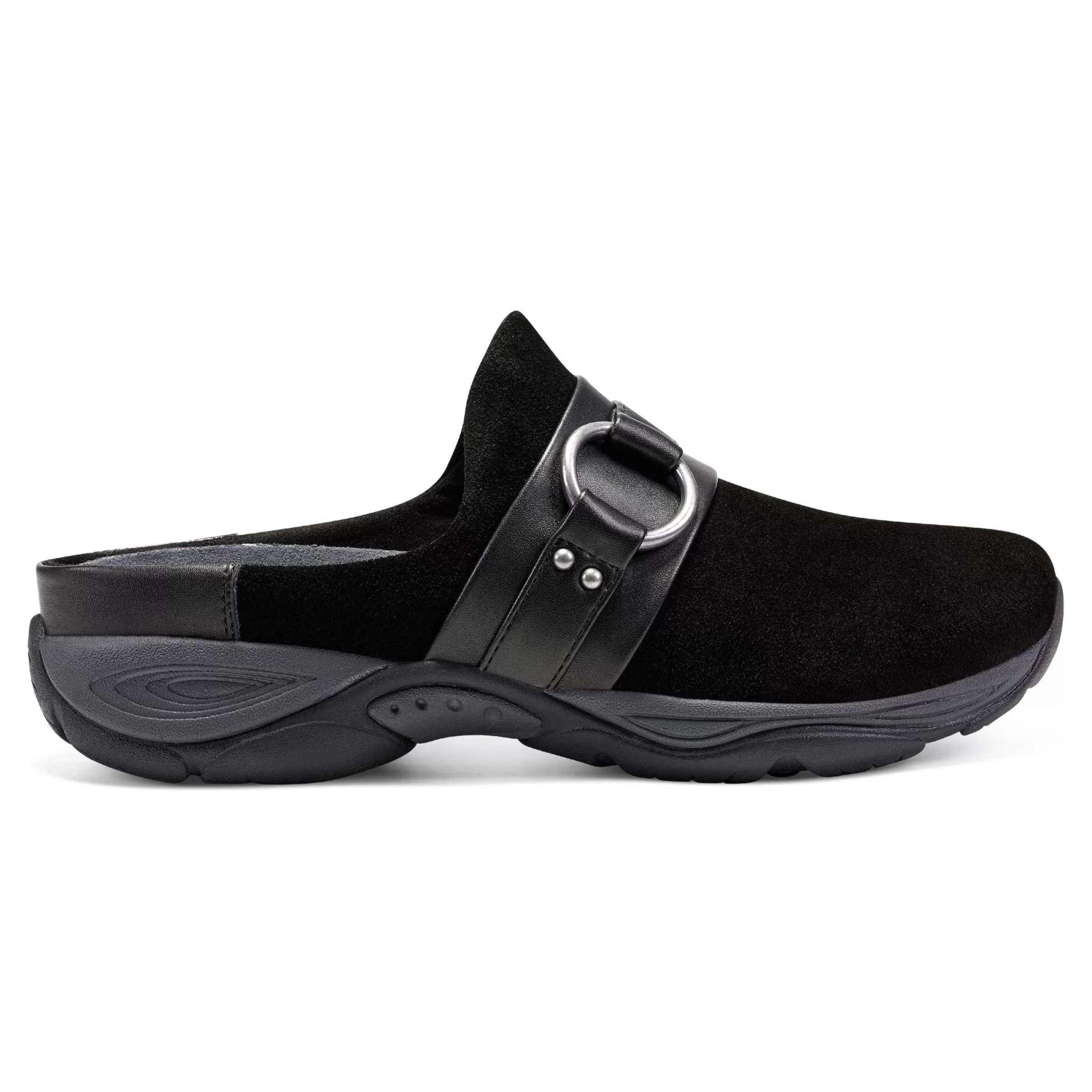 Explore24 | Explore24-Easy Spirit Eleena Clogs Black Suede