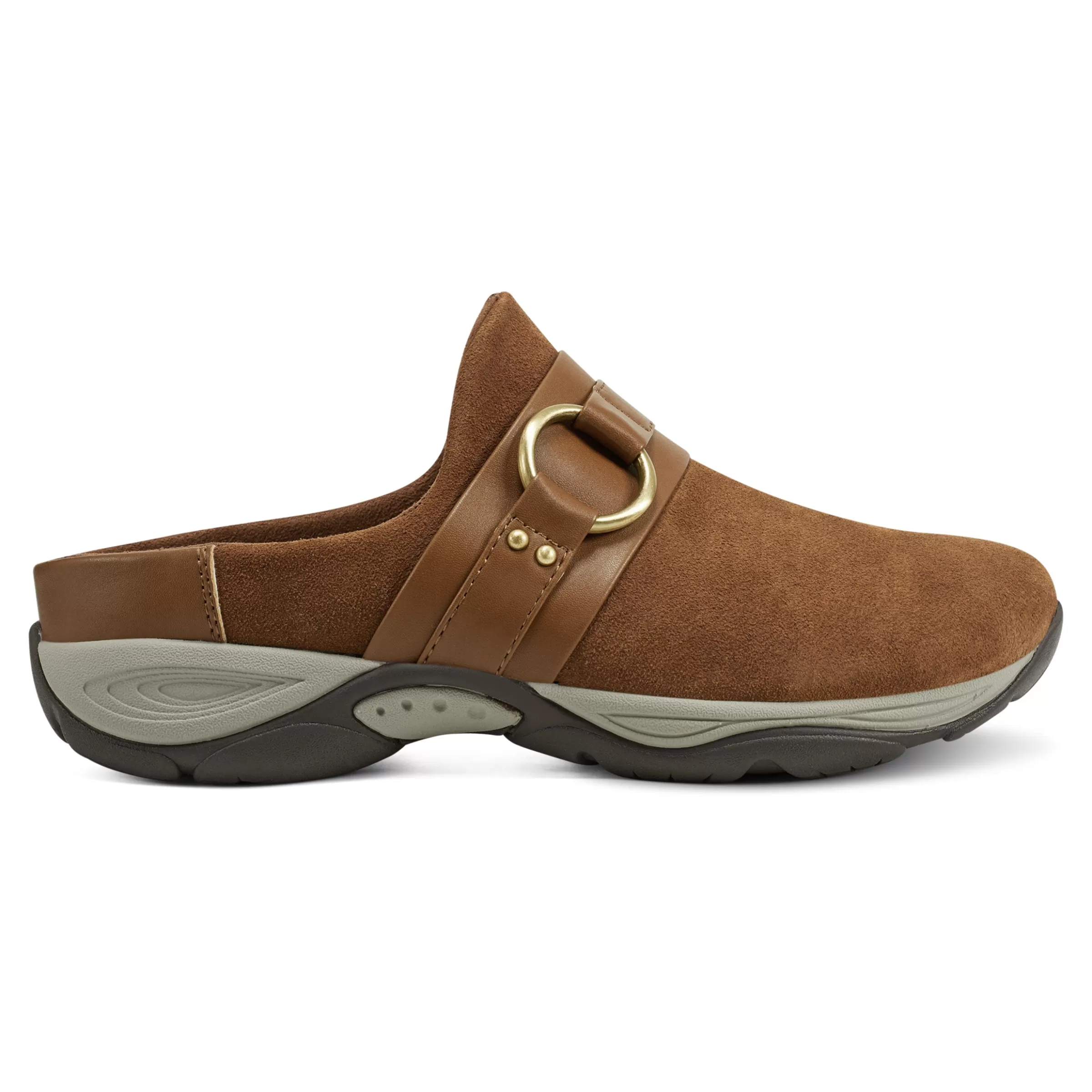 Explore24 | Explore24-Easy Spirit Eleena Clogs Medium Brown Suede