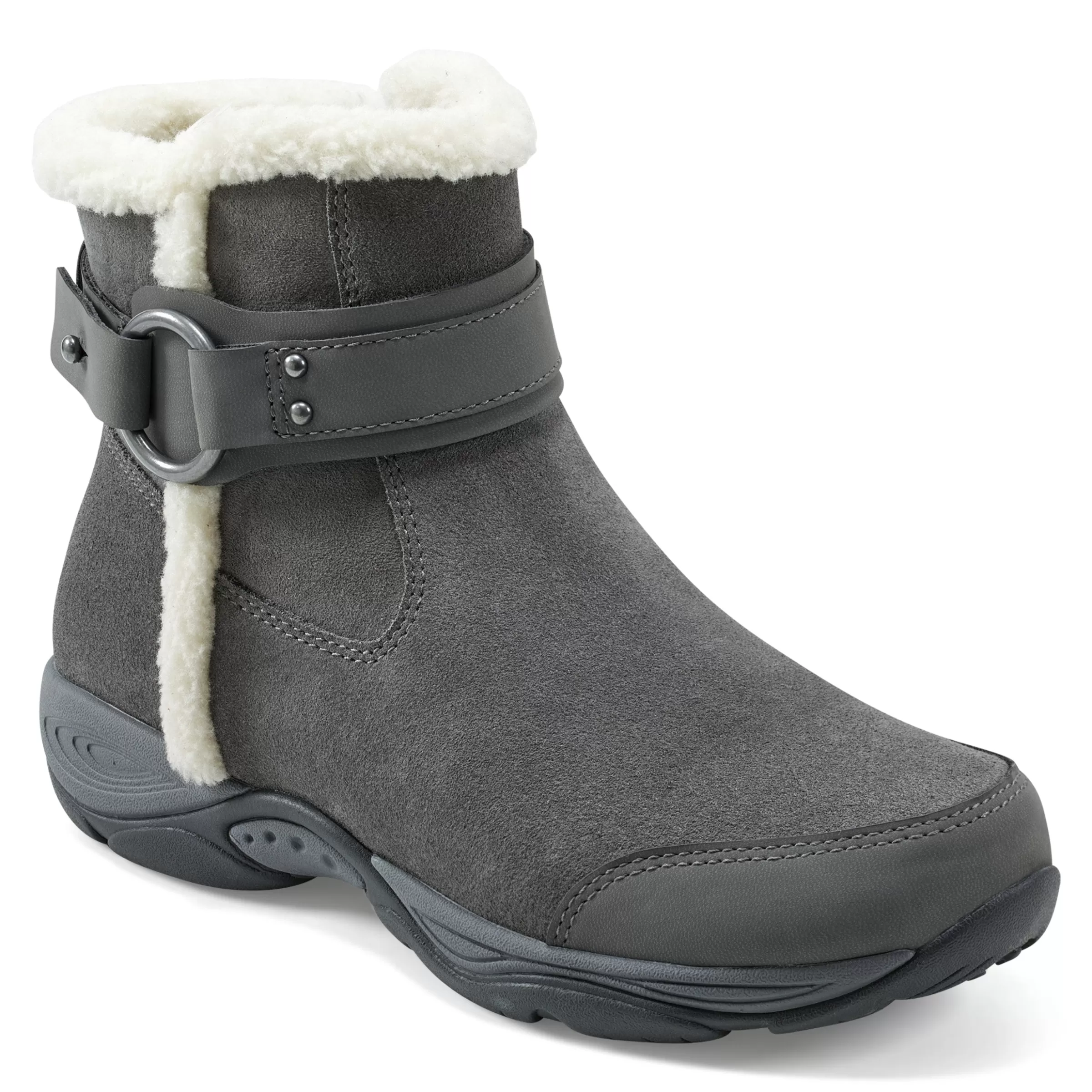 Explore24 | Explore24-Easy Spirit Elinor Cold Weather Booties Grey Suede